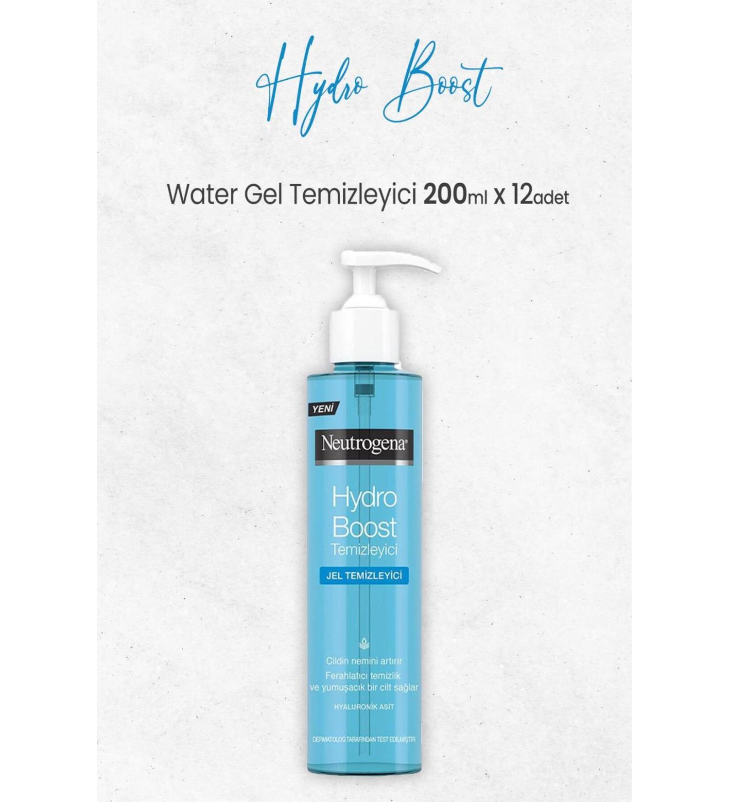 Neutrogena Hydro Boost Water Gel Cleanser 200 ml X 12 Pcs