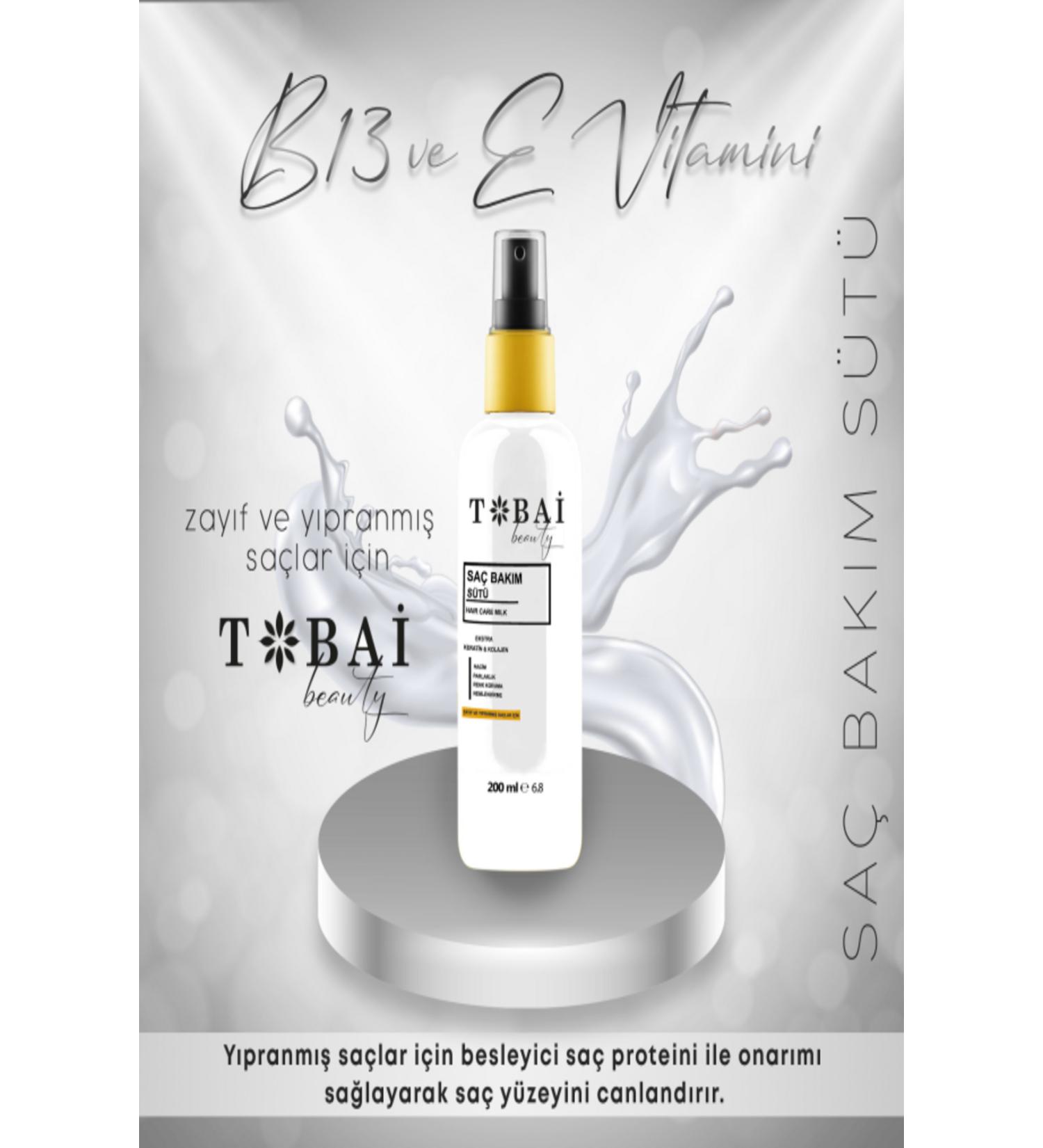 TOBA Nourishing Repairing Moisturizing Revitalizing Keratin Care Milk for Damaged Hair 200 ml
