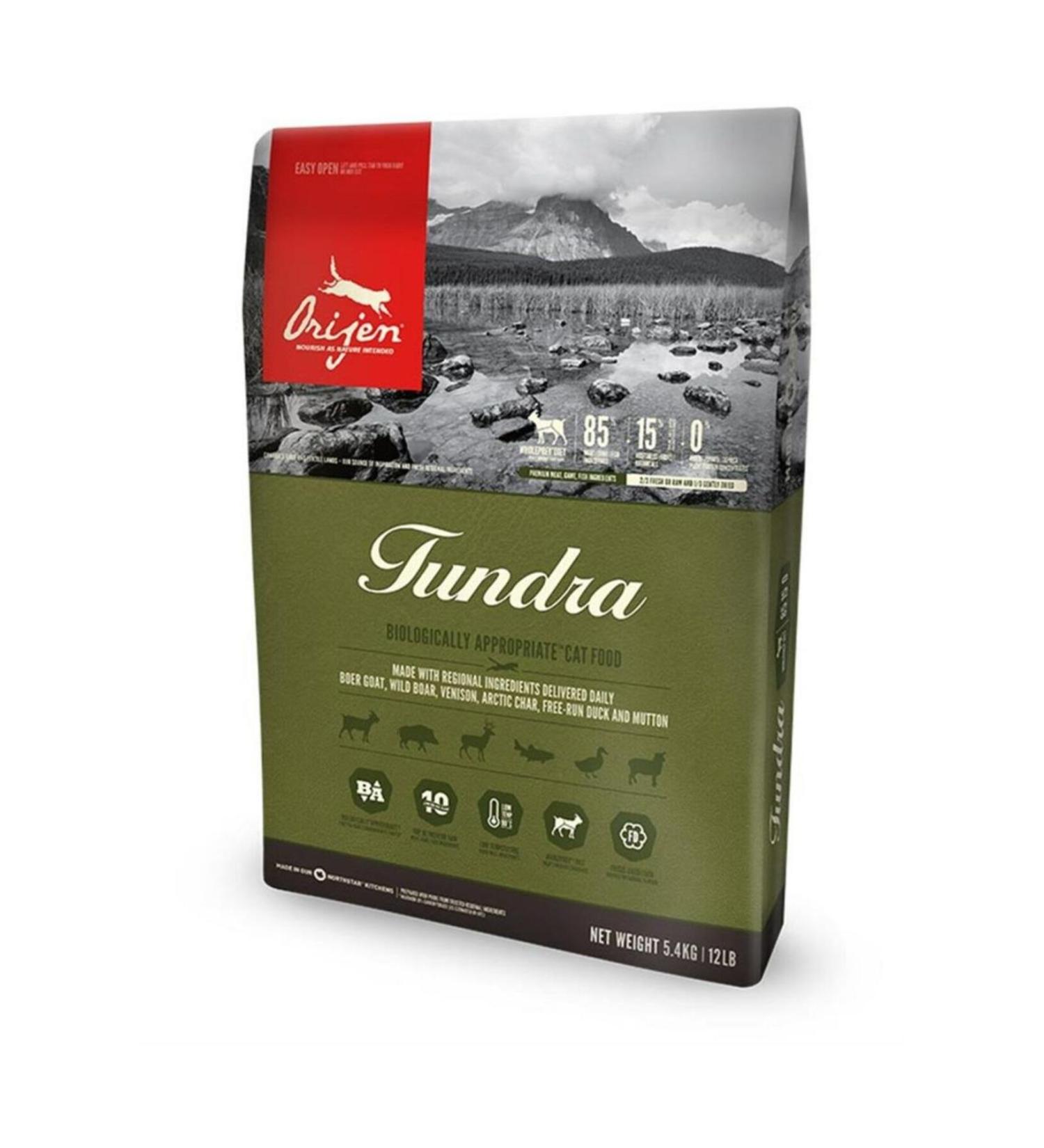 Orijen Tundra Grain-Free 7 Different Mixed Meat Cat Food 5.4 Kg