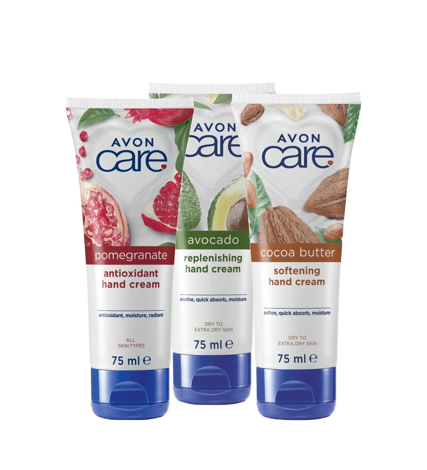 Avon Care Pomegranate Extract Cocoa Butter and Avocado Extract Hand Cream Package - Buy Online on GoSupps.com