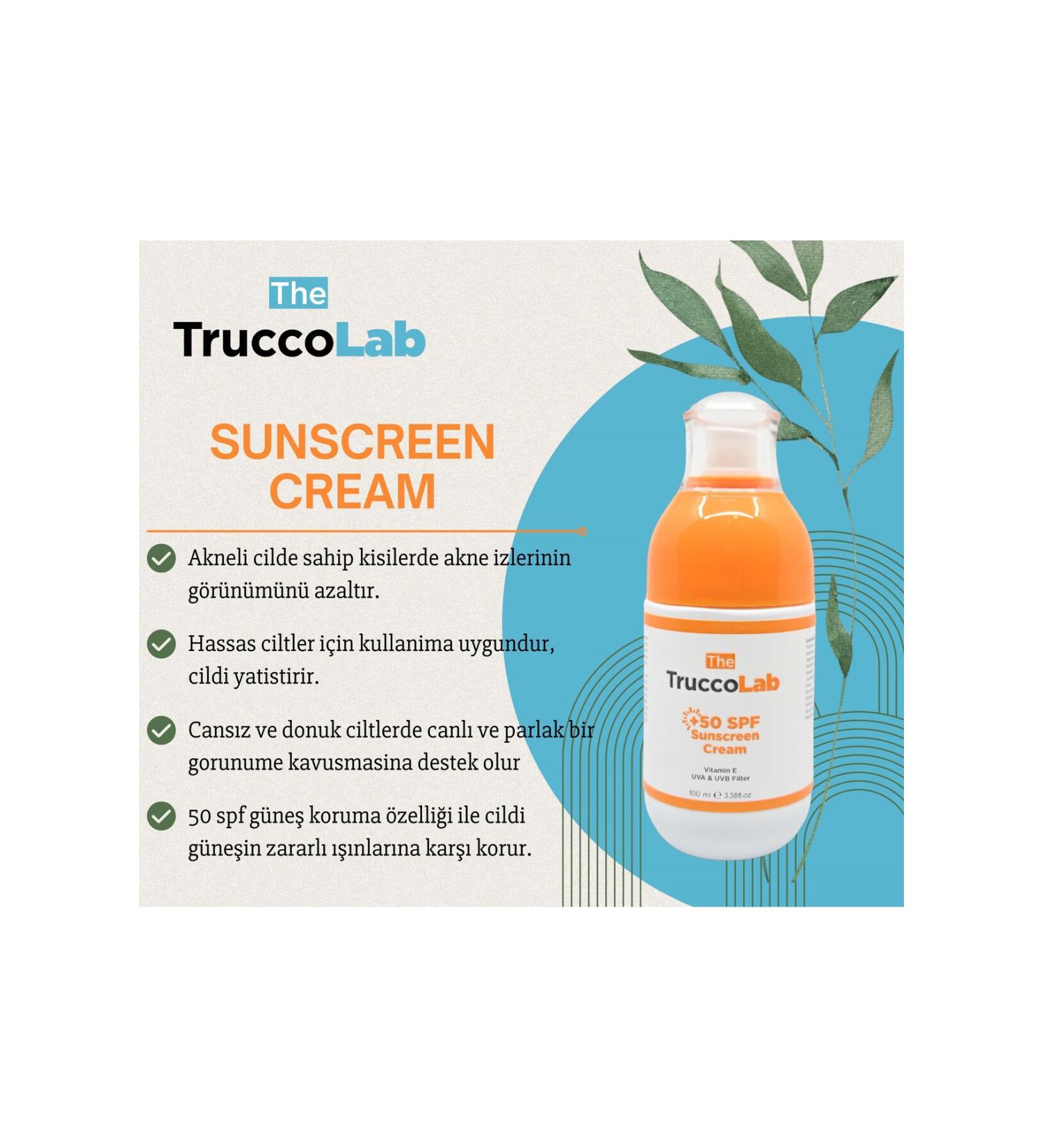 the truccolab spf +50 high protection intensive anti-stain and skin tone equalizing sunscreen - Buy Online on GoSupps.com