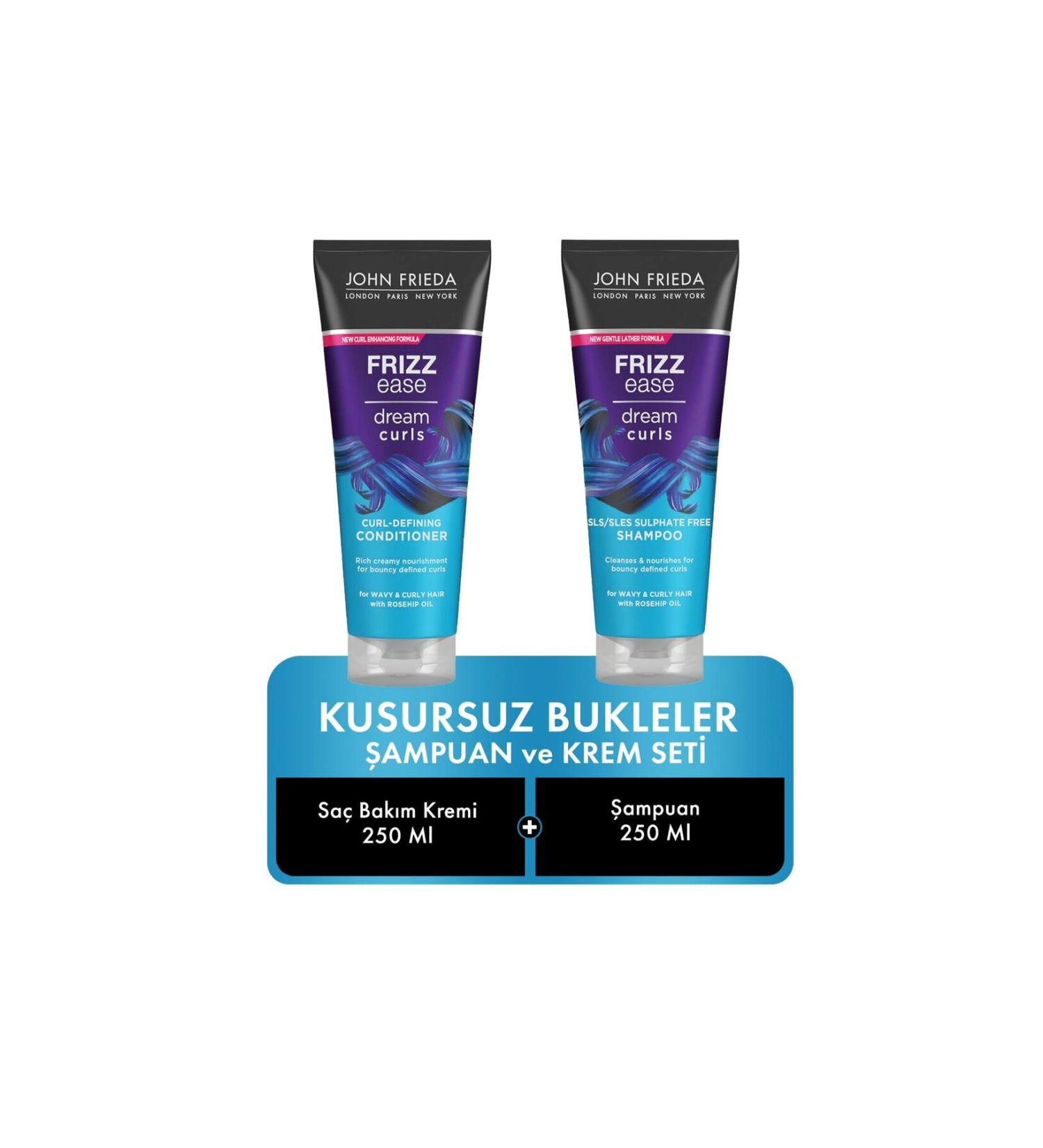 John Frieda Perfect Curls Conditioner and Shampoo 250 ml 2-Pack - Buy Online on GoSupps.com