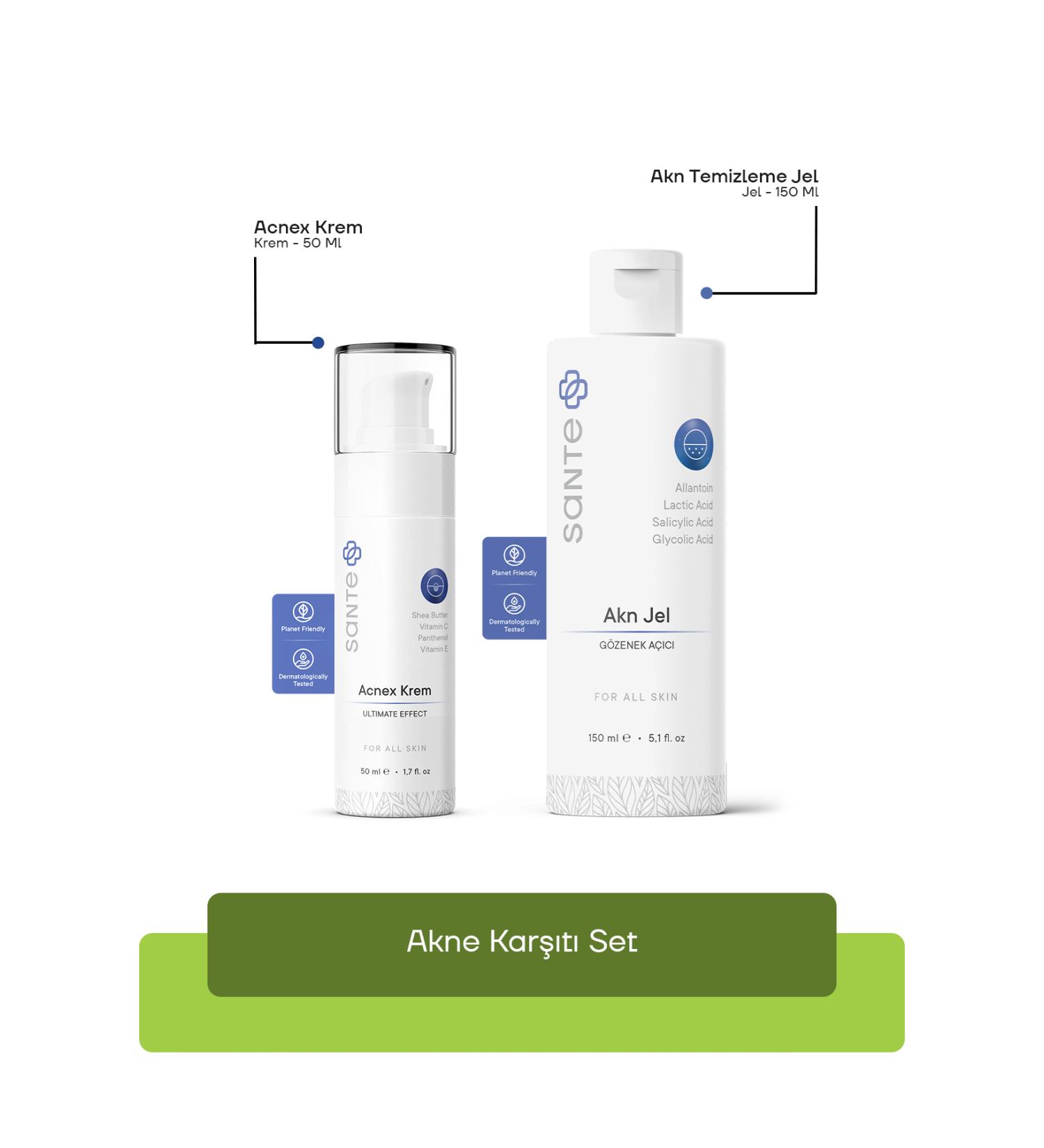 SantePlus Acne Cleansing Gel 150 ml Sante Plus Acnex Anti-Acne Cream 50 ml