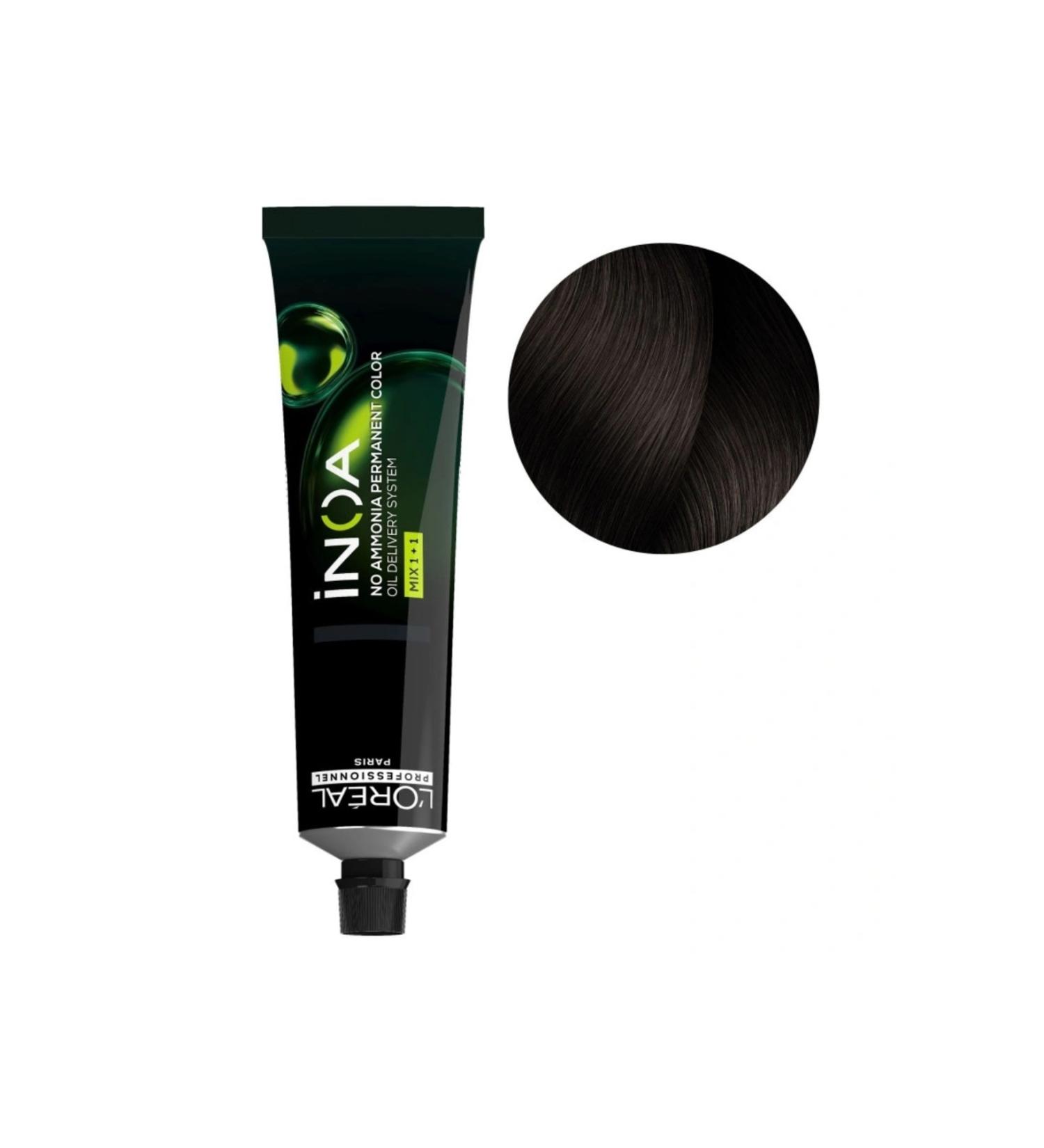 INOA Oxidant-Free Alcohol-Free Hair Dye 5.12 Light Brown Ashy Irize 60 gr. ECBeauty.X160