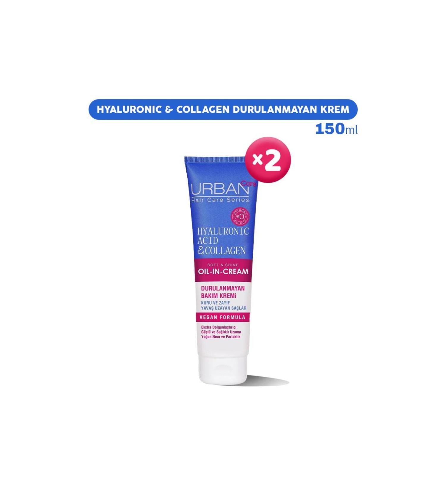 Urban Care Hyaluronic & Collagen Leave-In Care Cream 150 ml X 2