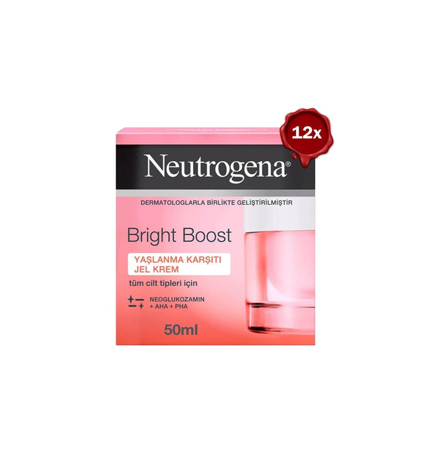 Neutrogena Bright Boost Anti-Aging Gel Cream 50ml X 12