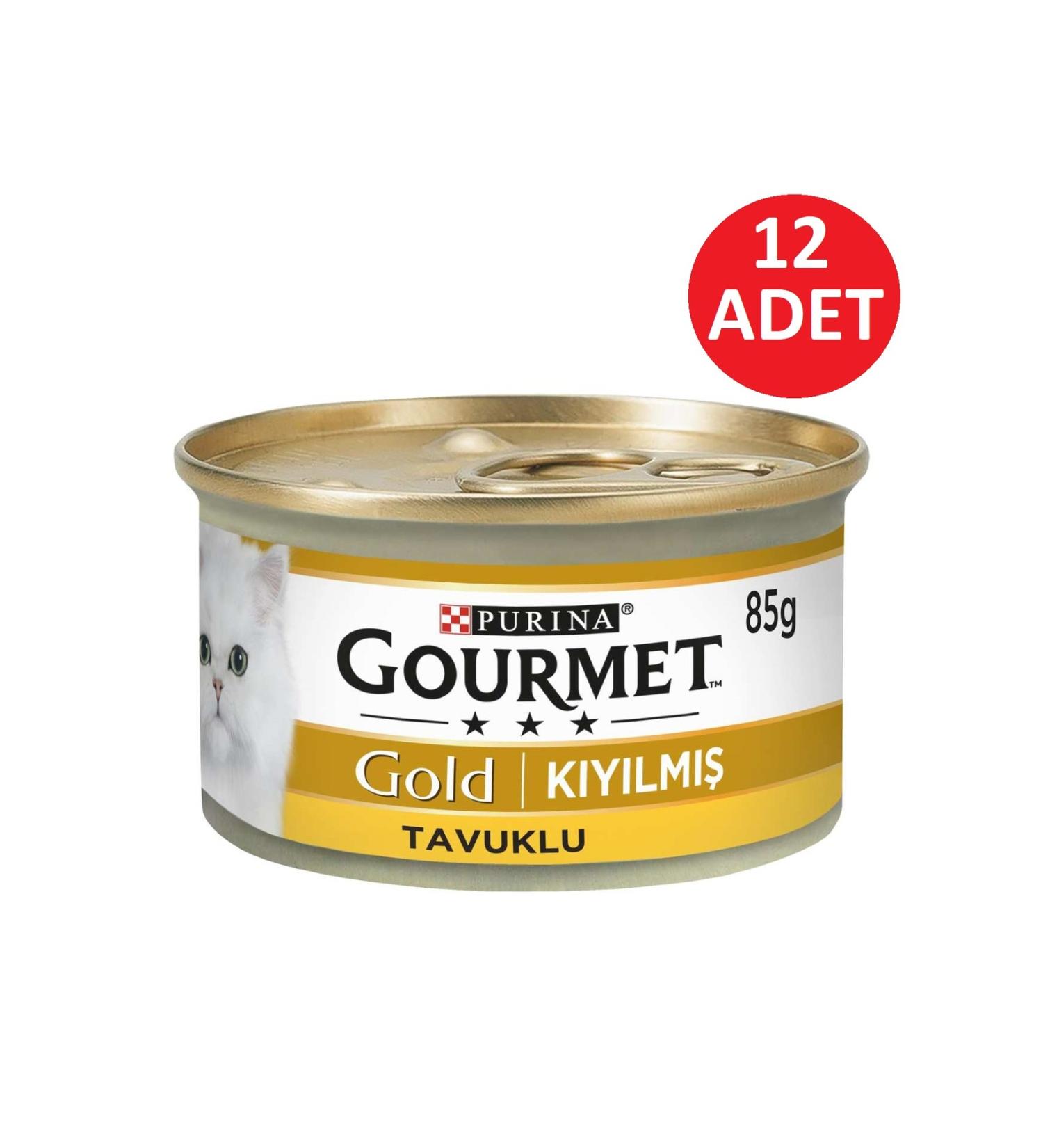 Gourmet Gold Minced Chicken Cat Wet Food 85 gr 12 Liters