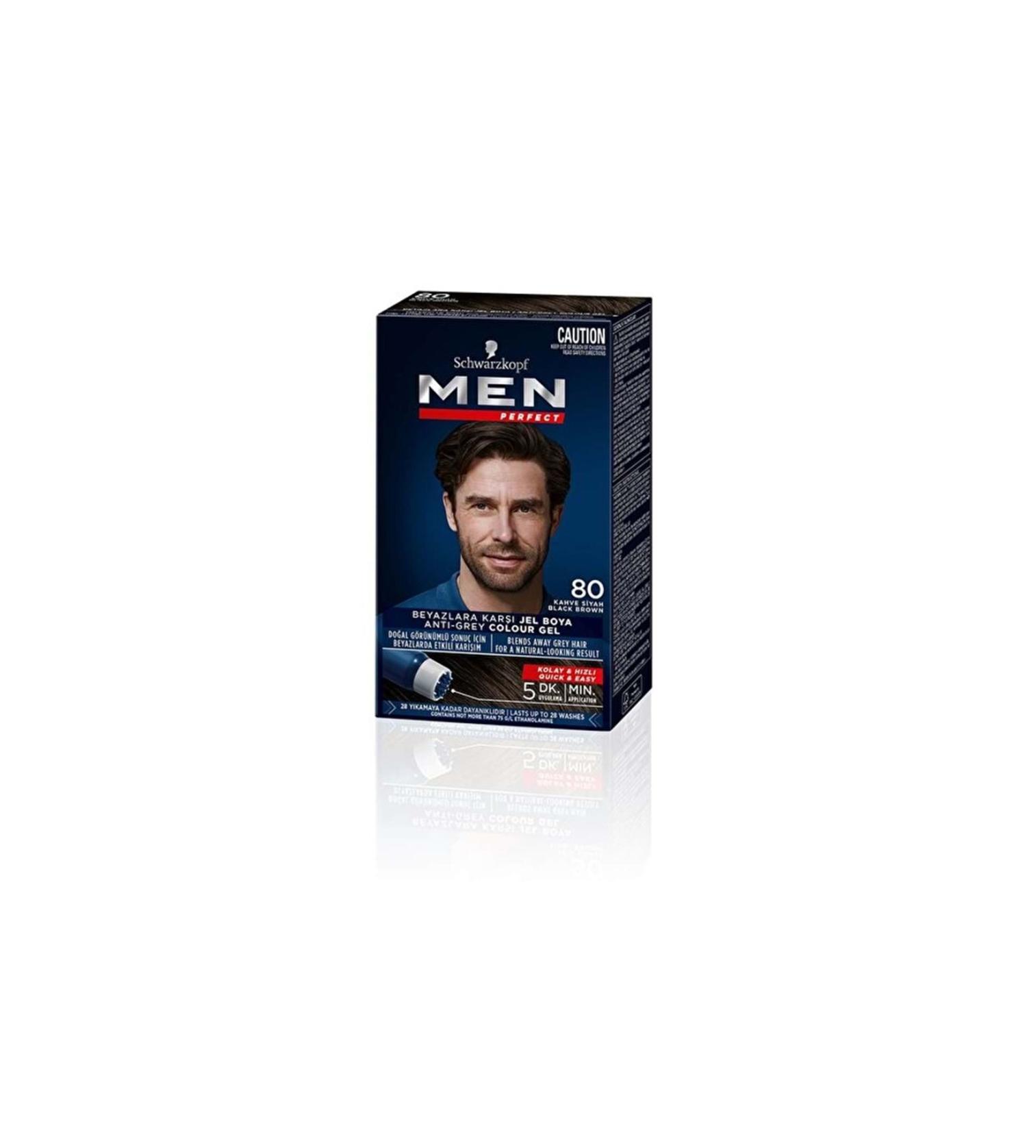 Schwarzkopf Men Perfect Hair Dye Brown Black 80 - 50 ml