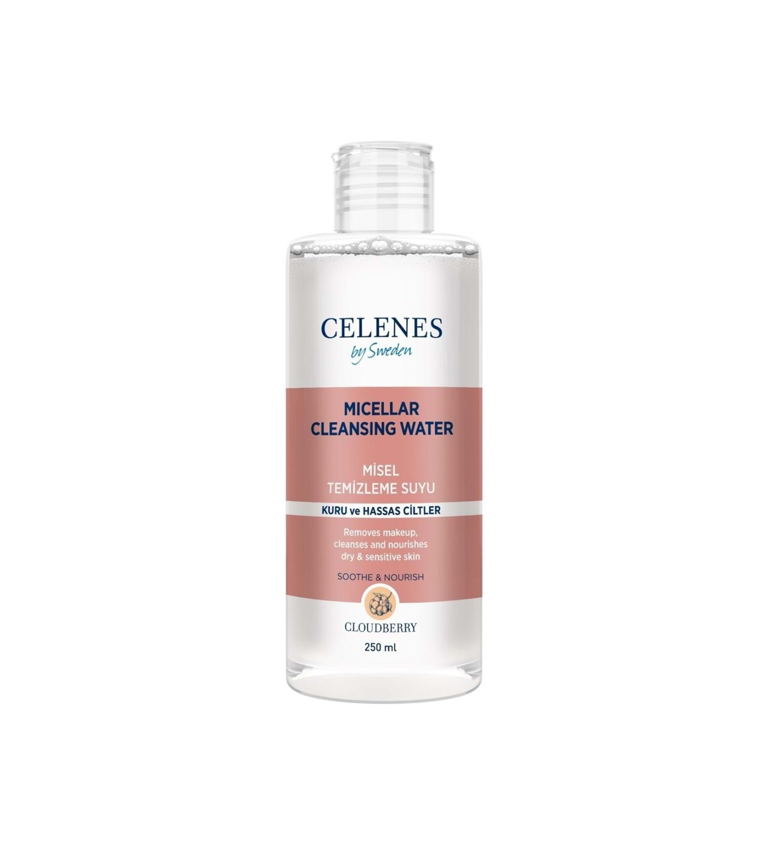 Celenes by Sweden Cloudberry Micellar Cleansing Water 250 ml Dry - Sensitive