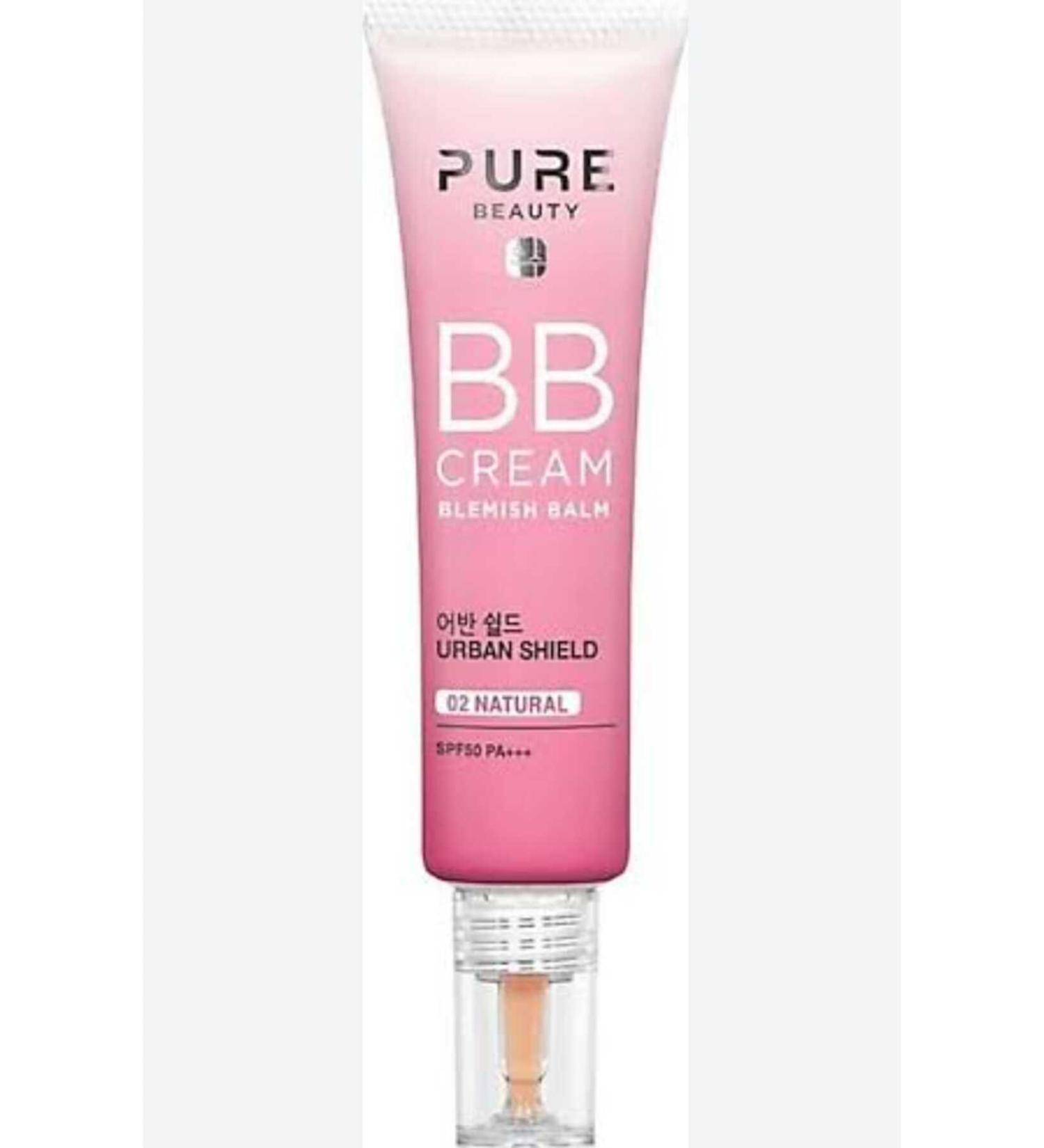 PURE BEAUTY BB Cream Spf50 Paraben Alcohol Free Moisturizing Natural 30 ml