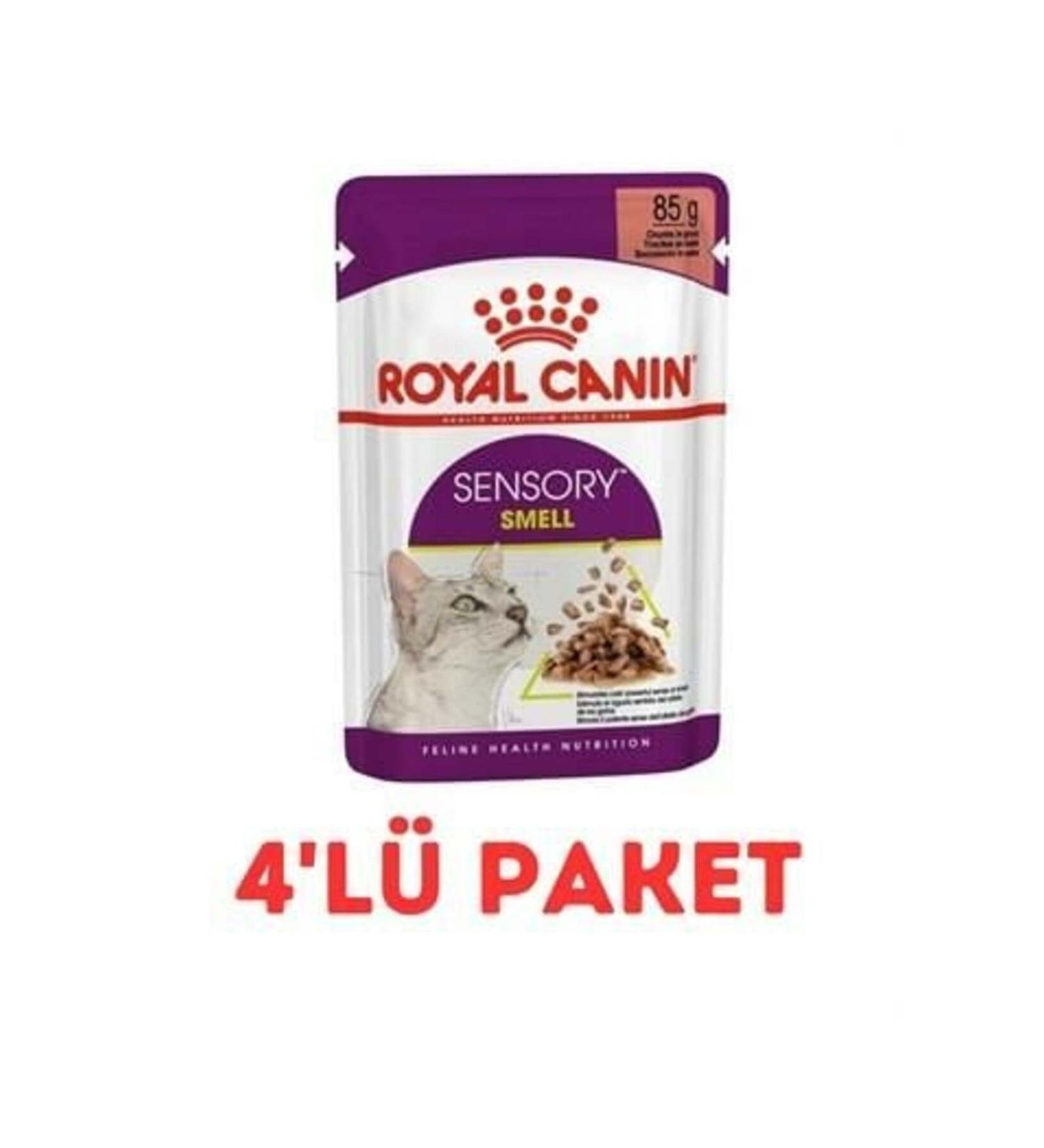 Royal Canin Sensory Smell Pouch Wet Cat Food 85 Gr 4-Pack