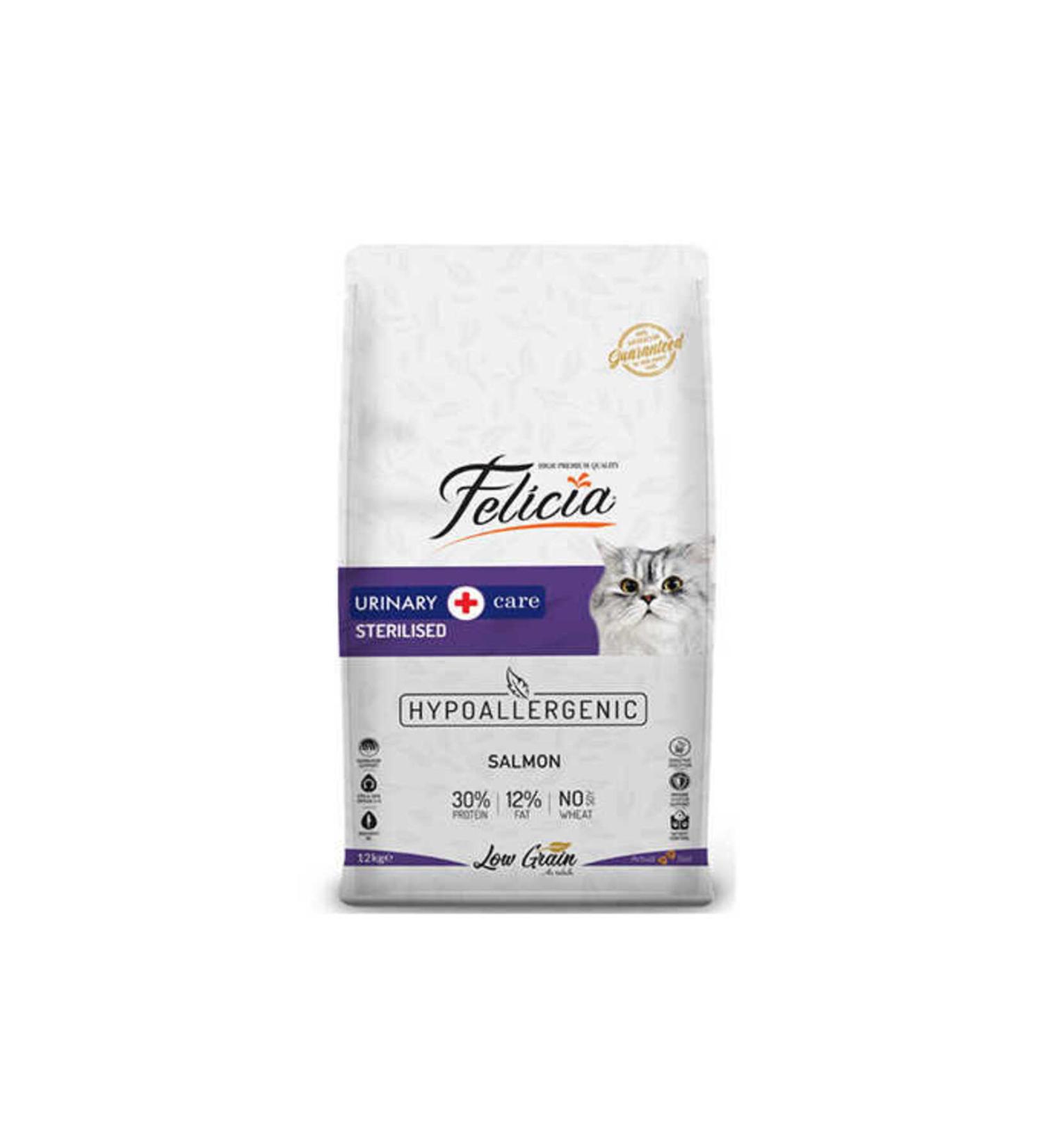 Felicia Low Grain Hypoallergenic Salmon Sterilized Cat Food 12 Kg