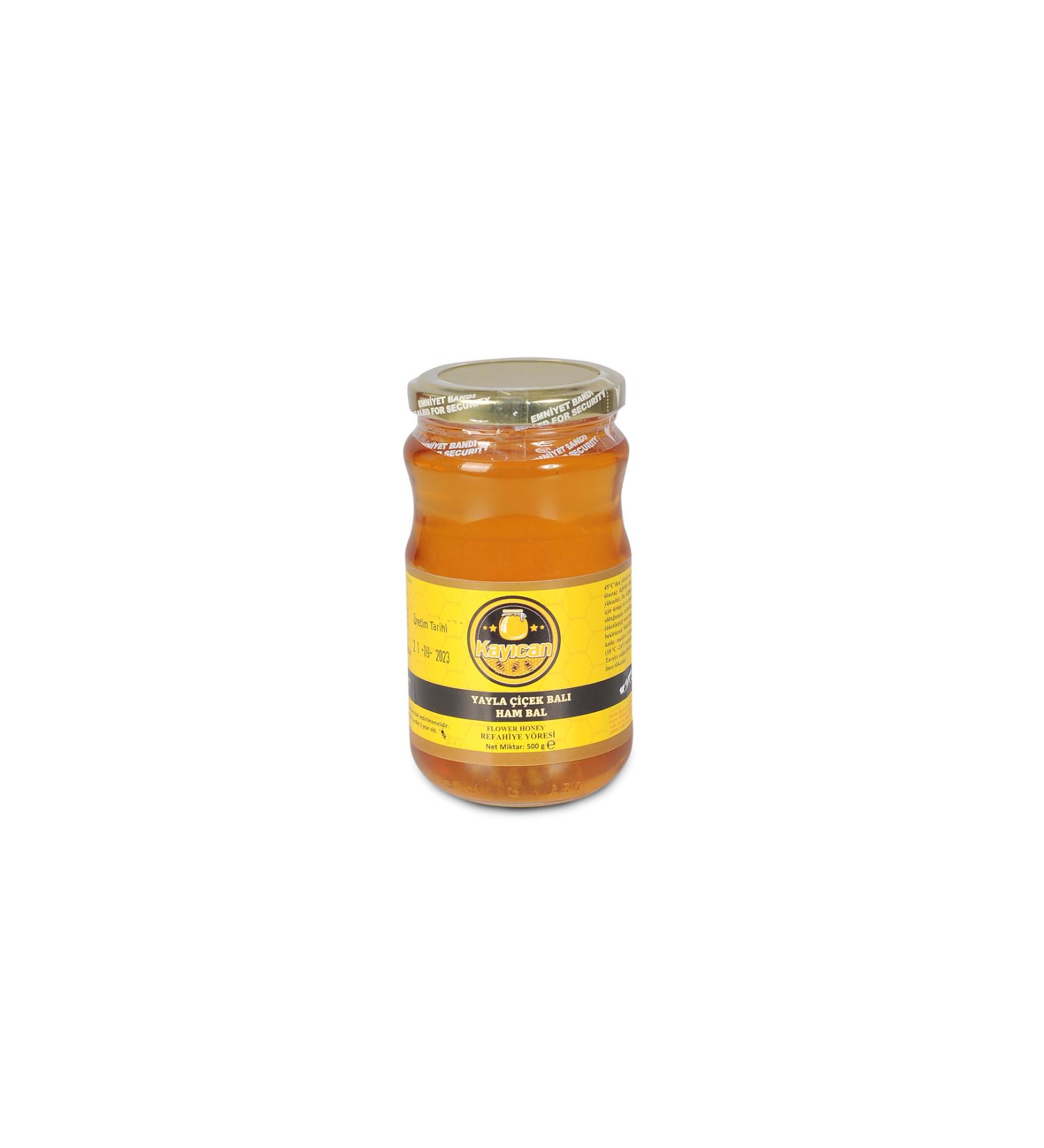 Kay can Beekeeping Farm Erzincan Genuine Pure Flower Honey 500gr Glass Jar - Buy Online on GoSupps.com