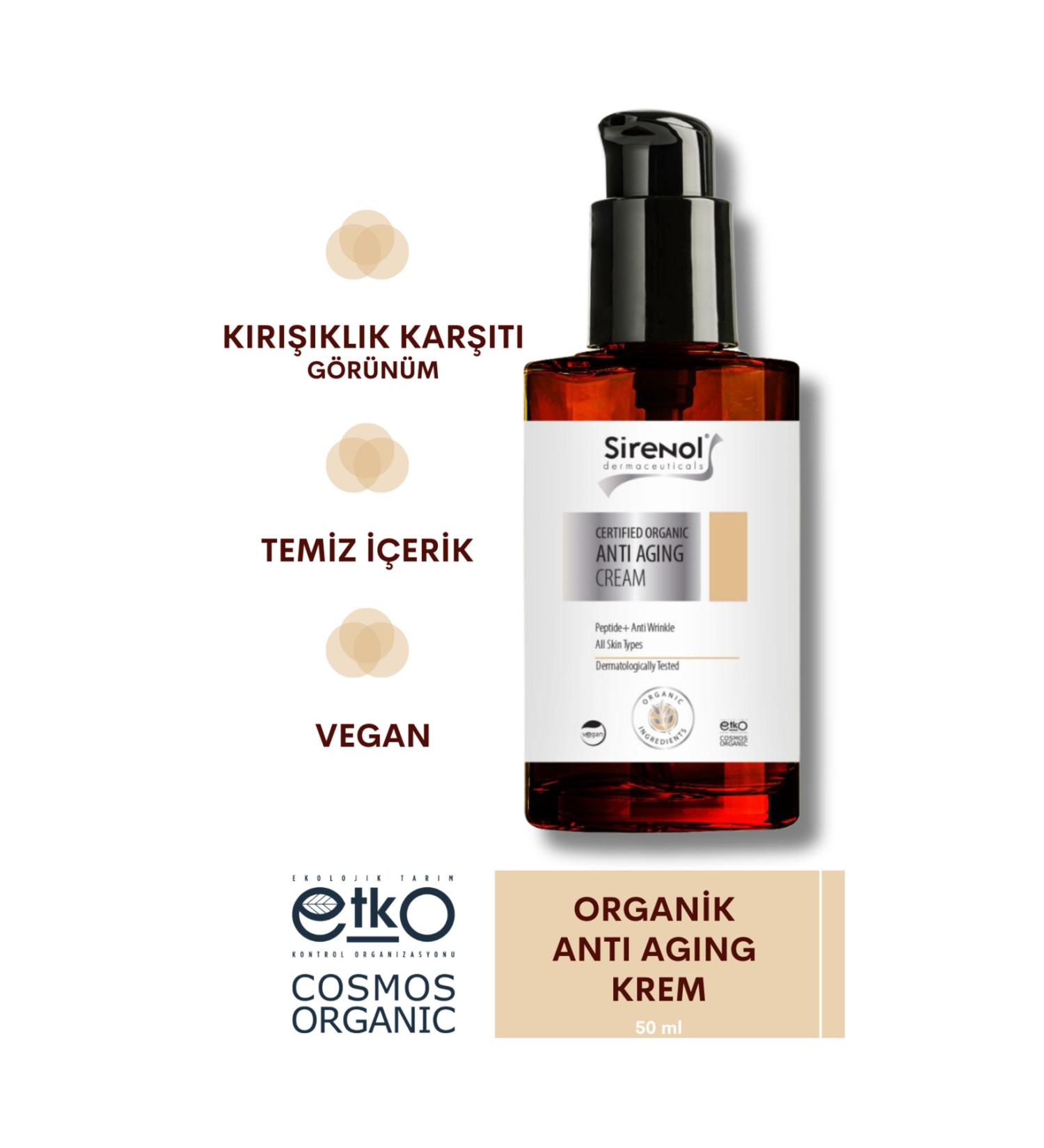Sirenol Organic Anti Aging Face Cream