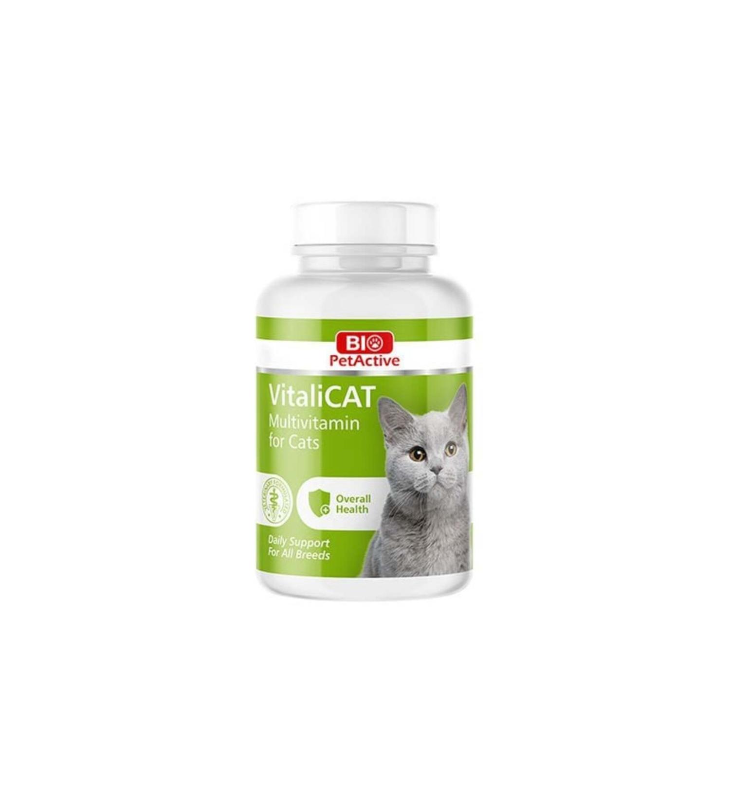Bio PetActive Bio Pet Active Vitalicat Multivitamin Tablets for Cats 150 Pieces 75 Gr