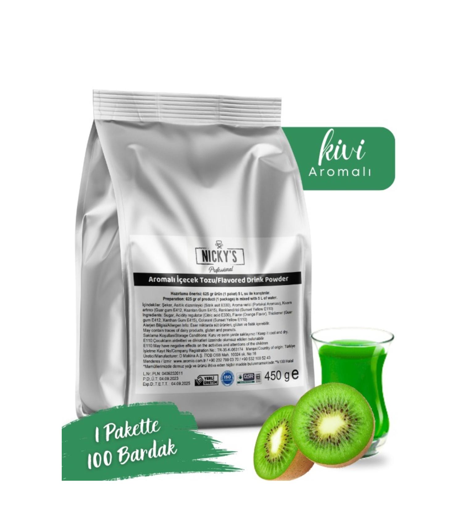 nickys Nicky's Kiwi Flavored Hot Drink Powder 450 Gr