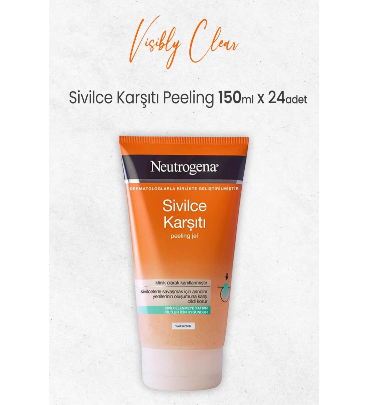 Neutrogena Visibly Clear Anti-Acne Peeling 150 ml X 24 Pcs