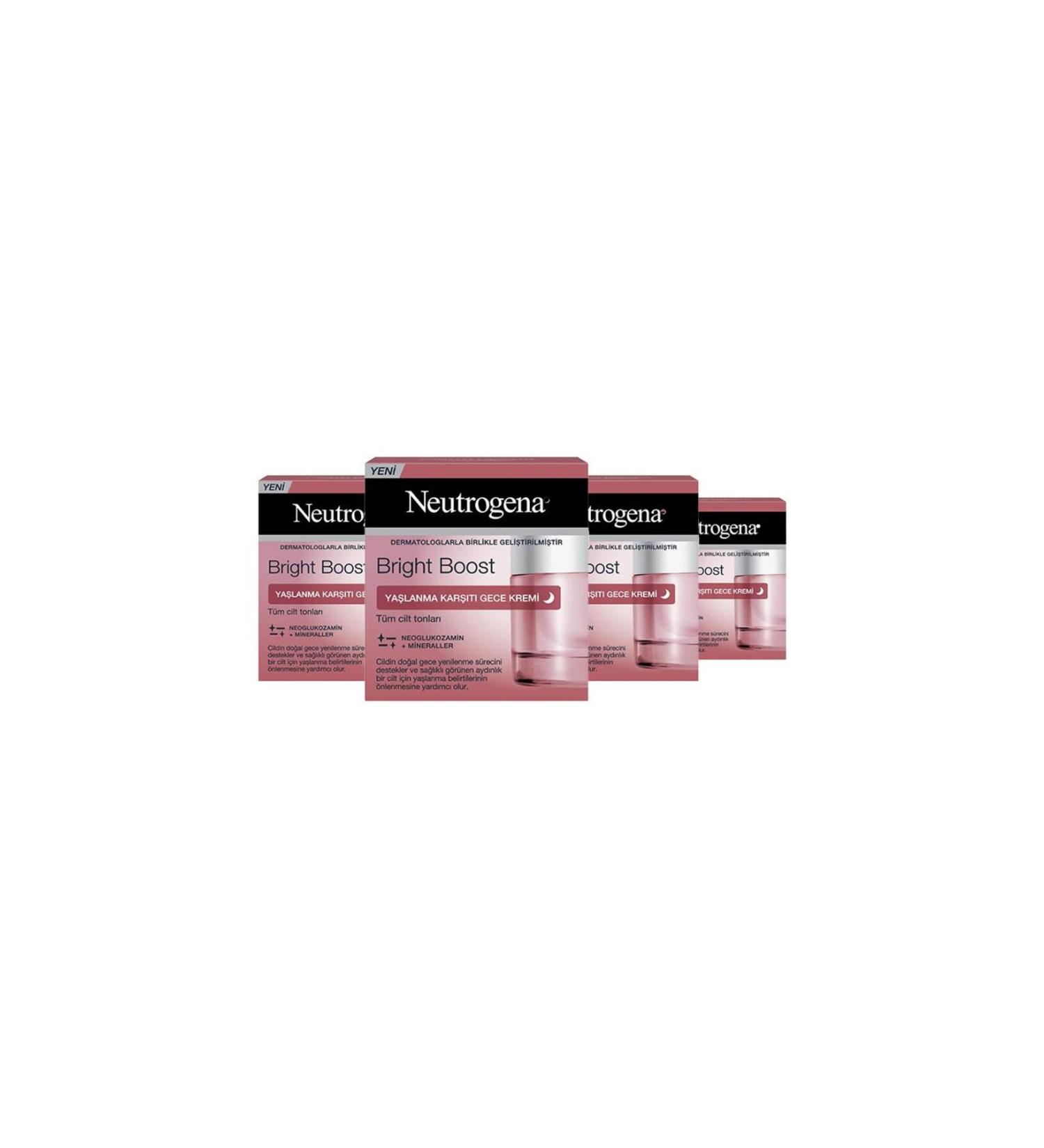 Neutrogena Bright Boost Anti-Aging Night Cream 50ml X 4