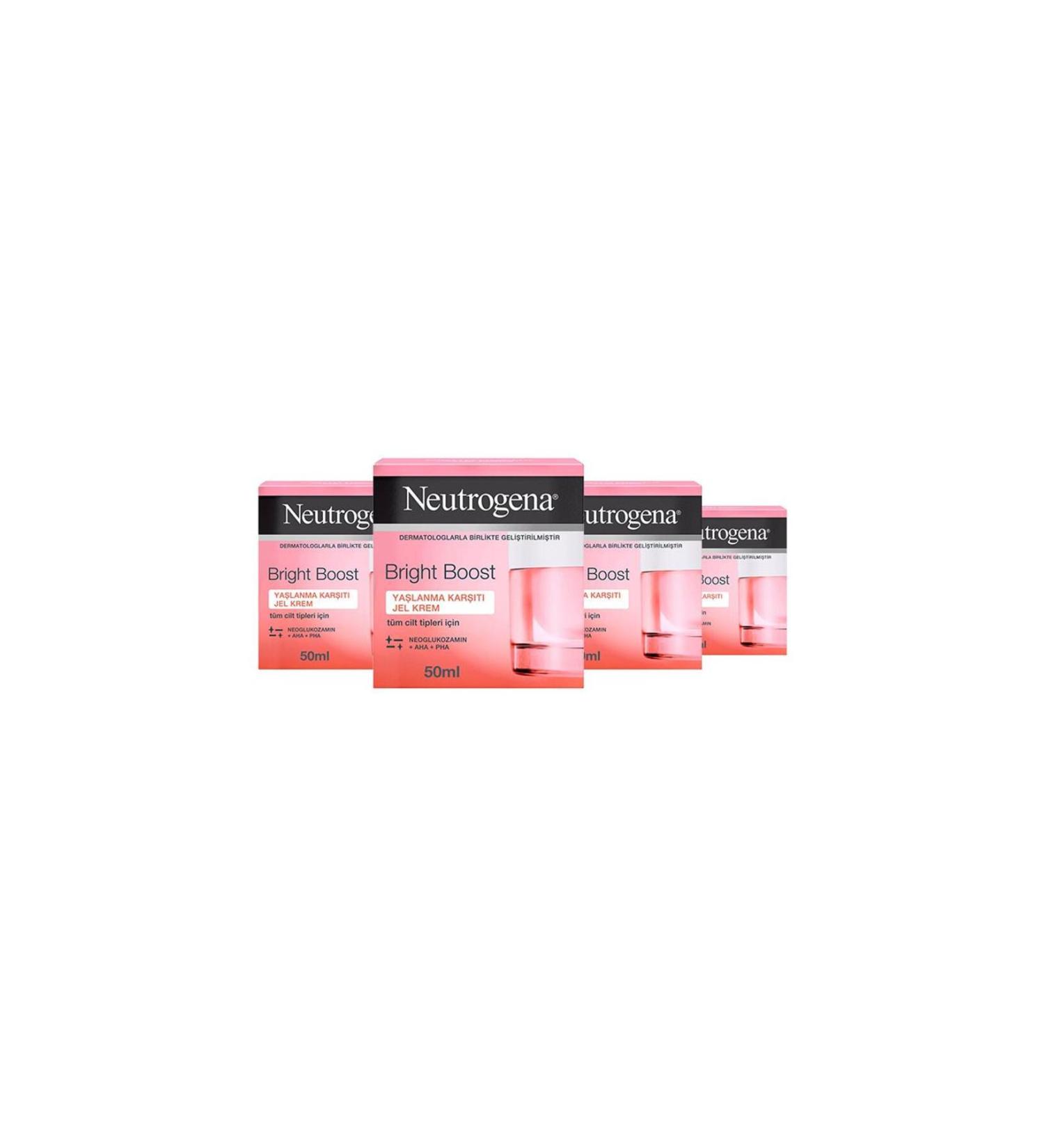 Neutrogena Bright Boost Anti-Aging Gel Cream 50ml X 4