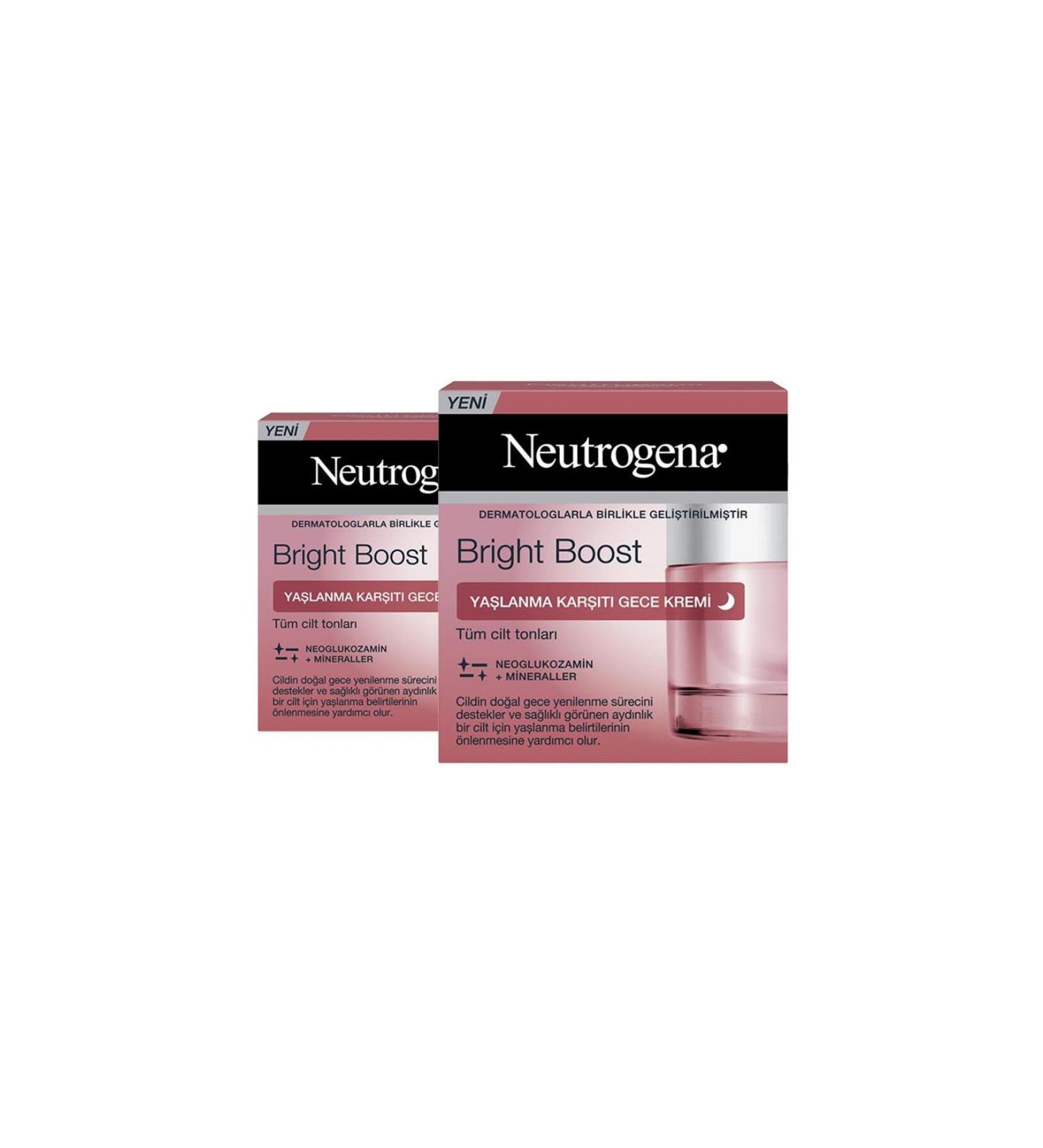 Neutrogena Bright Boost Anti-Aging Night Cream 50 ml X 2