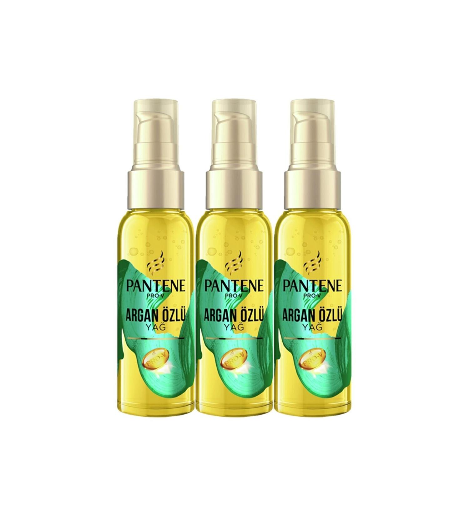 Pantene Natural Synthesis Hair Care Serum Argan Oil Elixir 100 ml X 3 Pieces