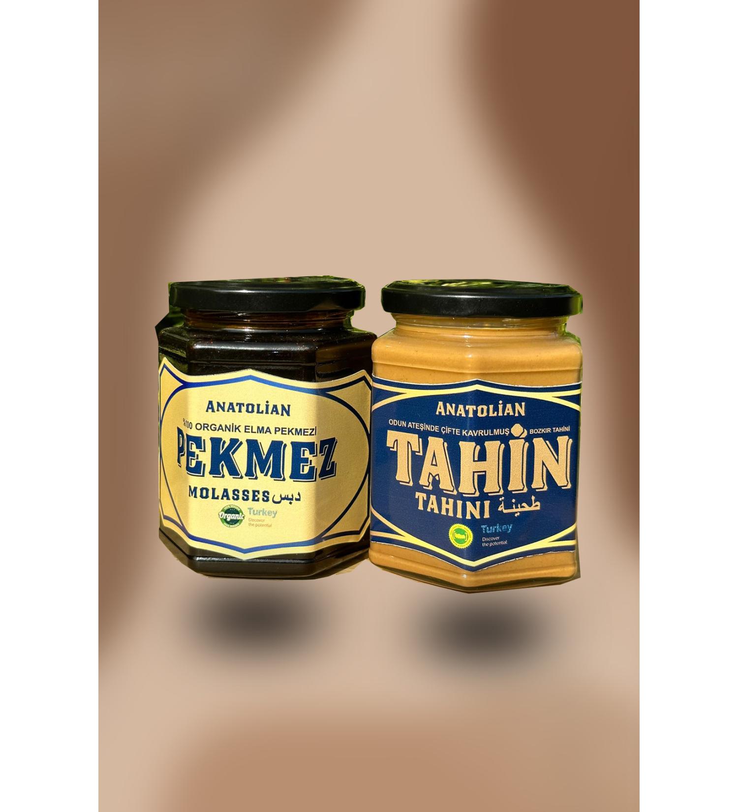 Anatolian Gourmet Double Roasted Tahini + Apple Molasses Set of 2