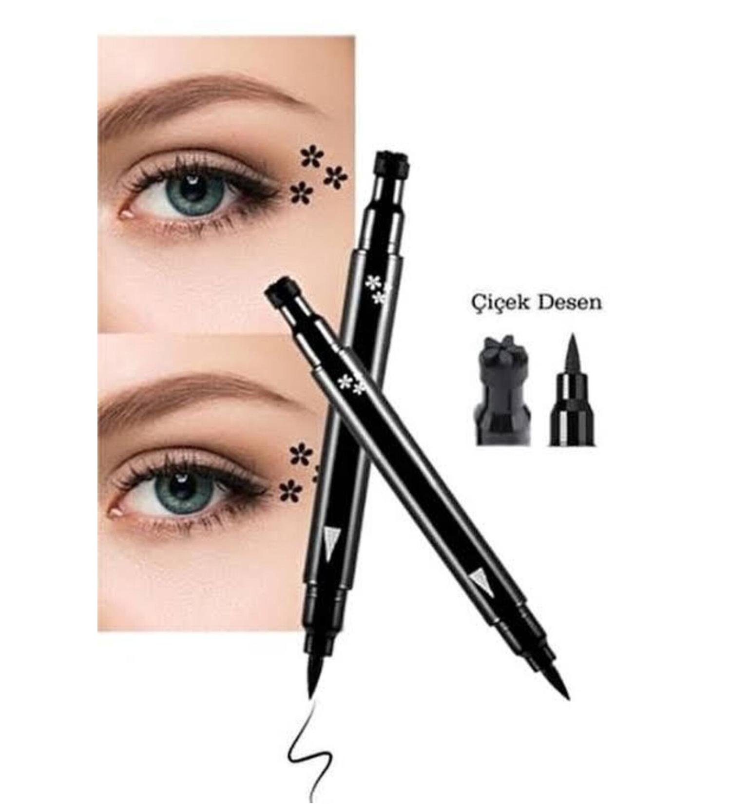 hbtasarim Double Sided Floral Patterned Pencil Eyeliner