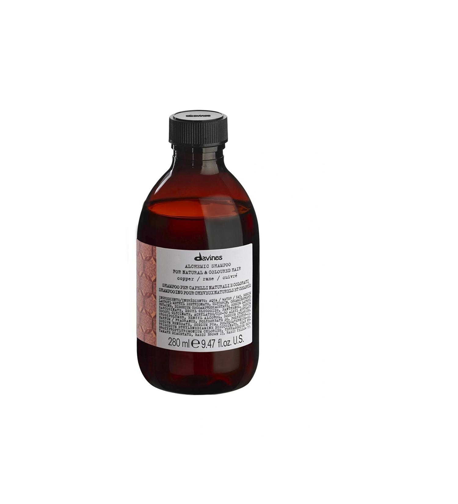 Davines Alchemic Copper Natural&Colored Hair 5.3pH ColorProtect Shampoo 67224 280ml BSecrets.Y331