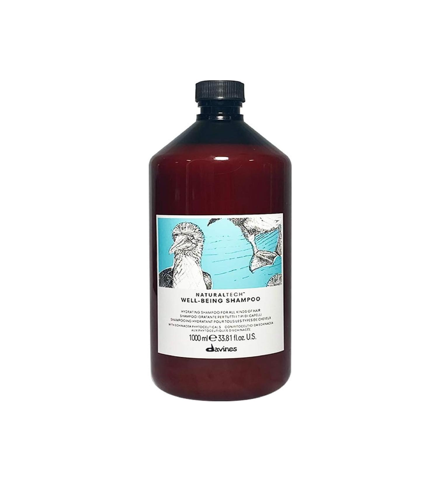 Davines Wellbeing Naturaltech Moisturizing Sandalwood Scented Shampoo 1000ml BSecrets.Y525