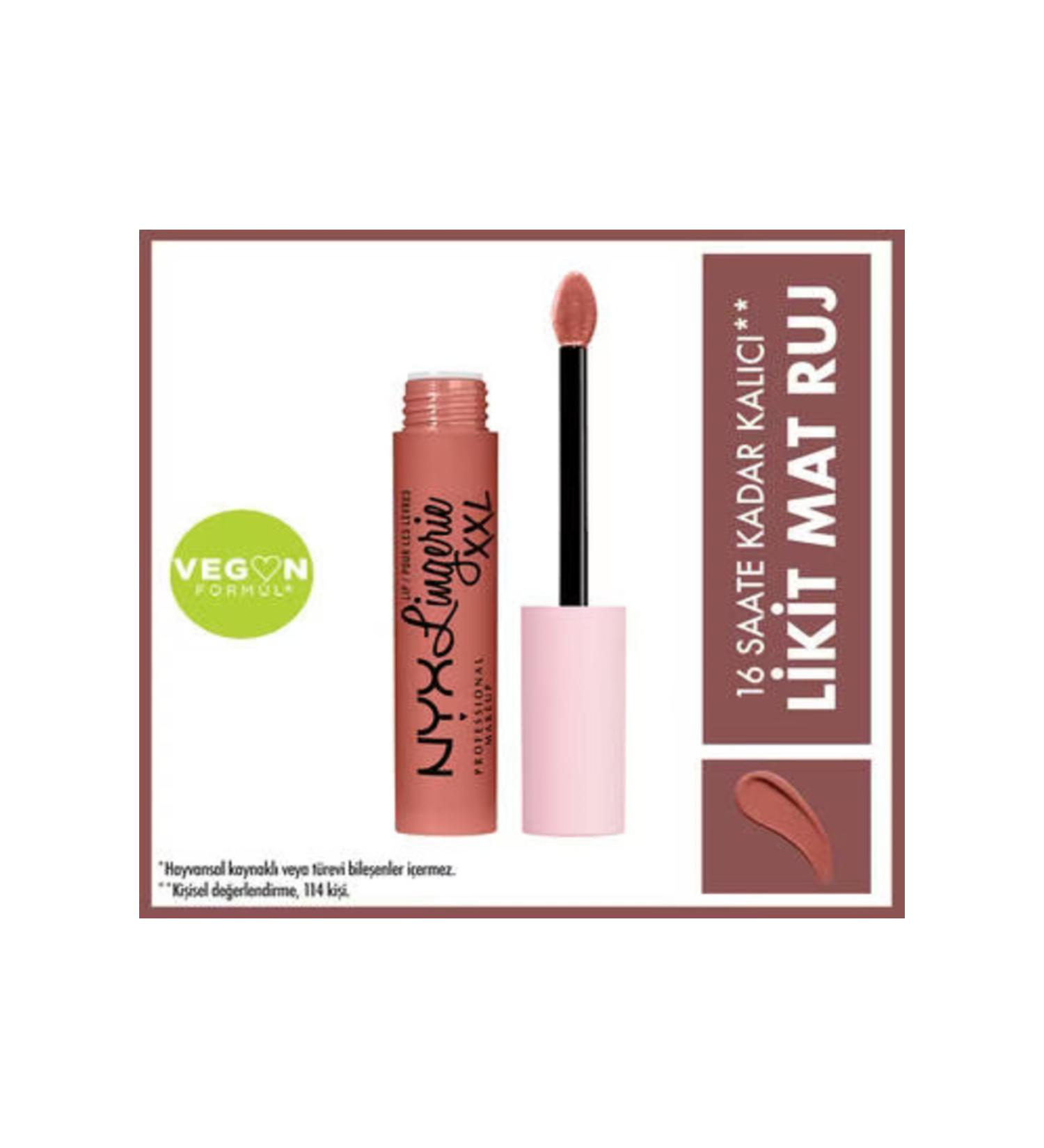 NYX Professional Makeup Lip Lingerie XXL Liquid Liquid Lipstick Turn On