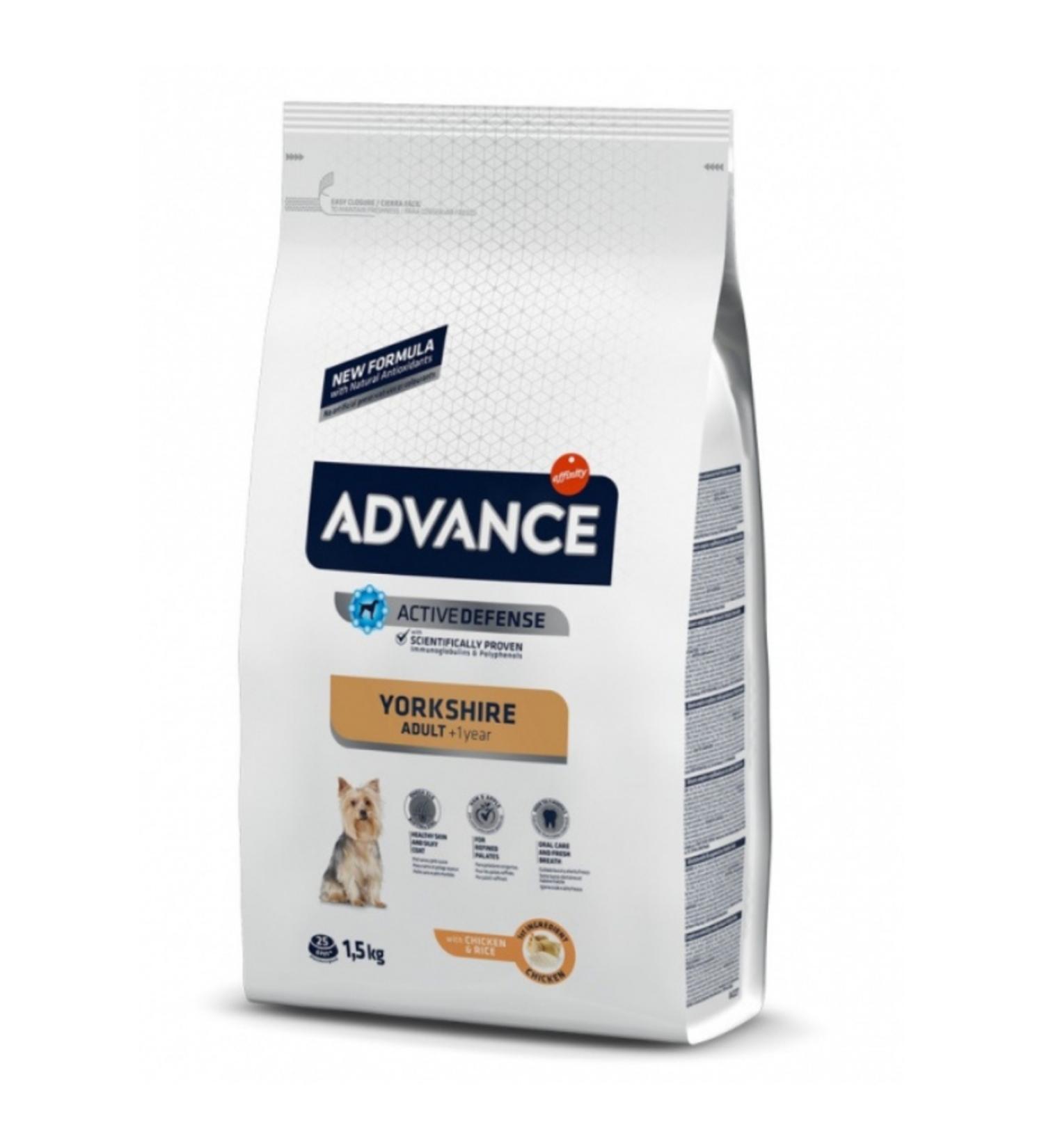 Advance Yorkshire Terrier Chicken Adult Dog Food 1.5 Kg