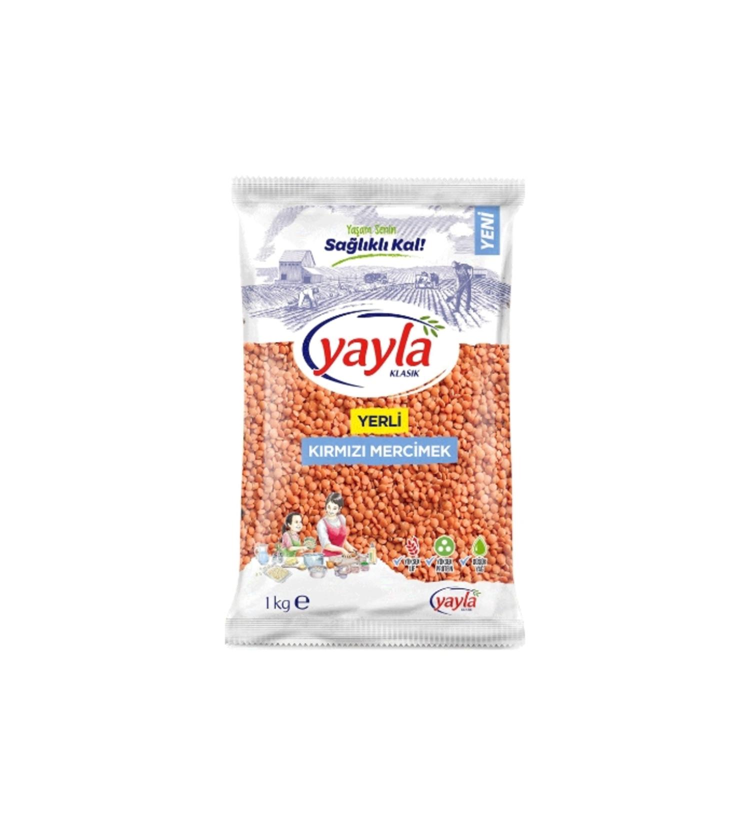 Yayla 6-pack Yayla Red Lentils 1000 Gr. (Legumes)