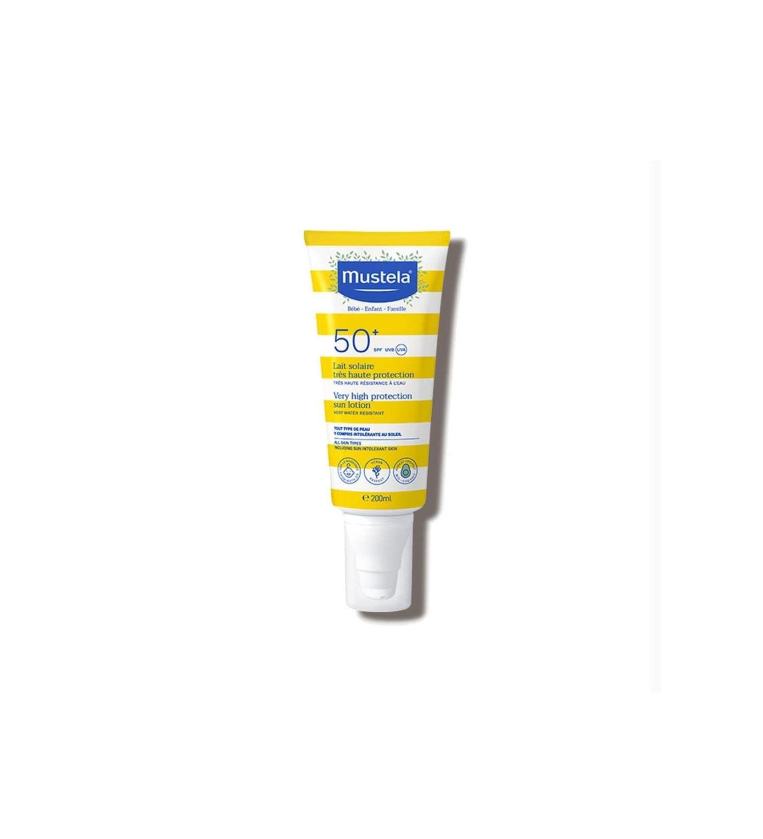 Mustela High Protection Factor Sun Lotion for the Whole Family SPF50+ 200 ml