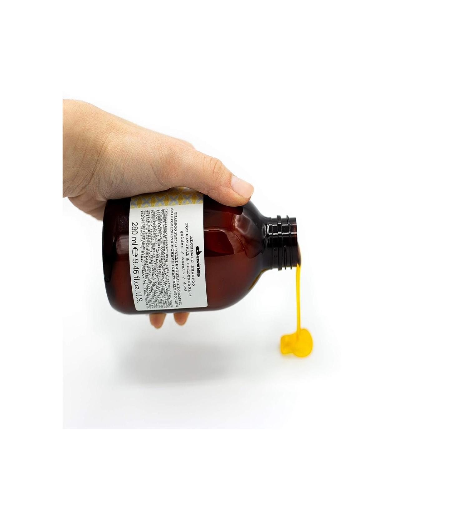 Davines Alchemic Golden - Natural&Colored Hair Color Protective Shampoo 67218 280ml BSecrets.Y393