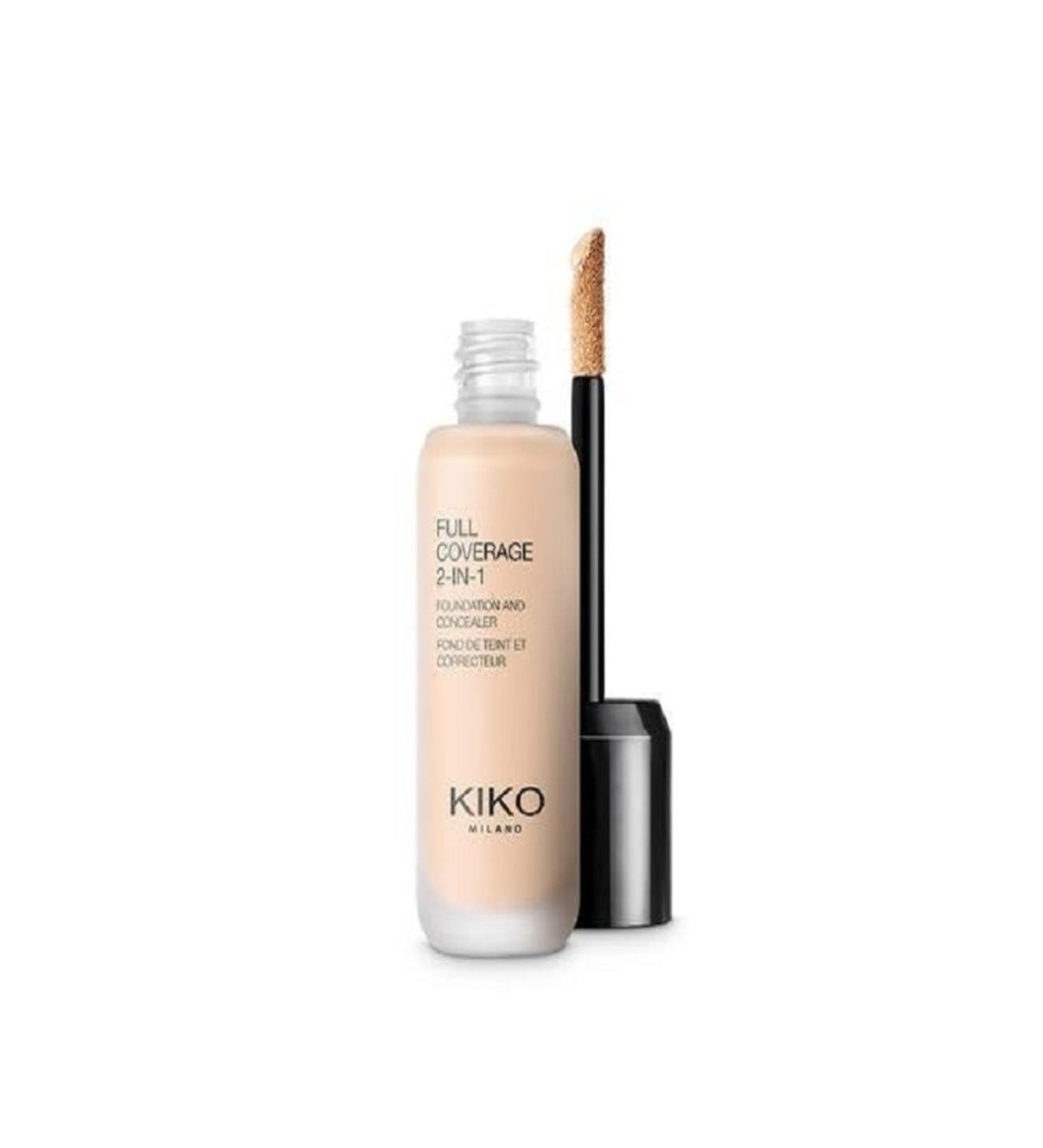 KIKO Full Coverage 2-1 Foundation&Concealer-Matte Satin Flaw Corrector 2-in-1 foundation concealer 25ml