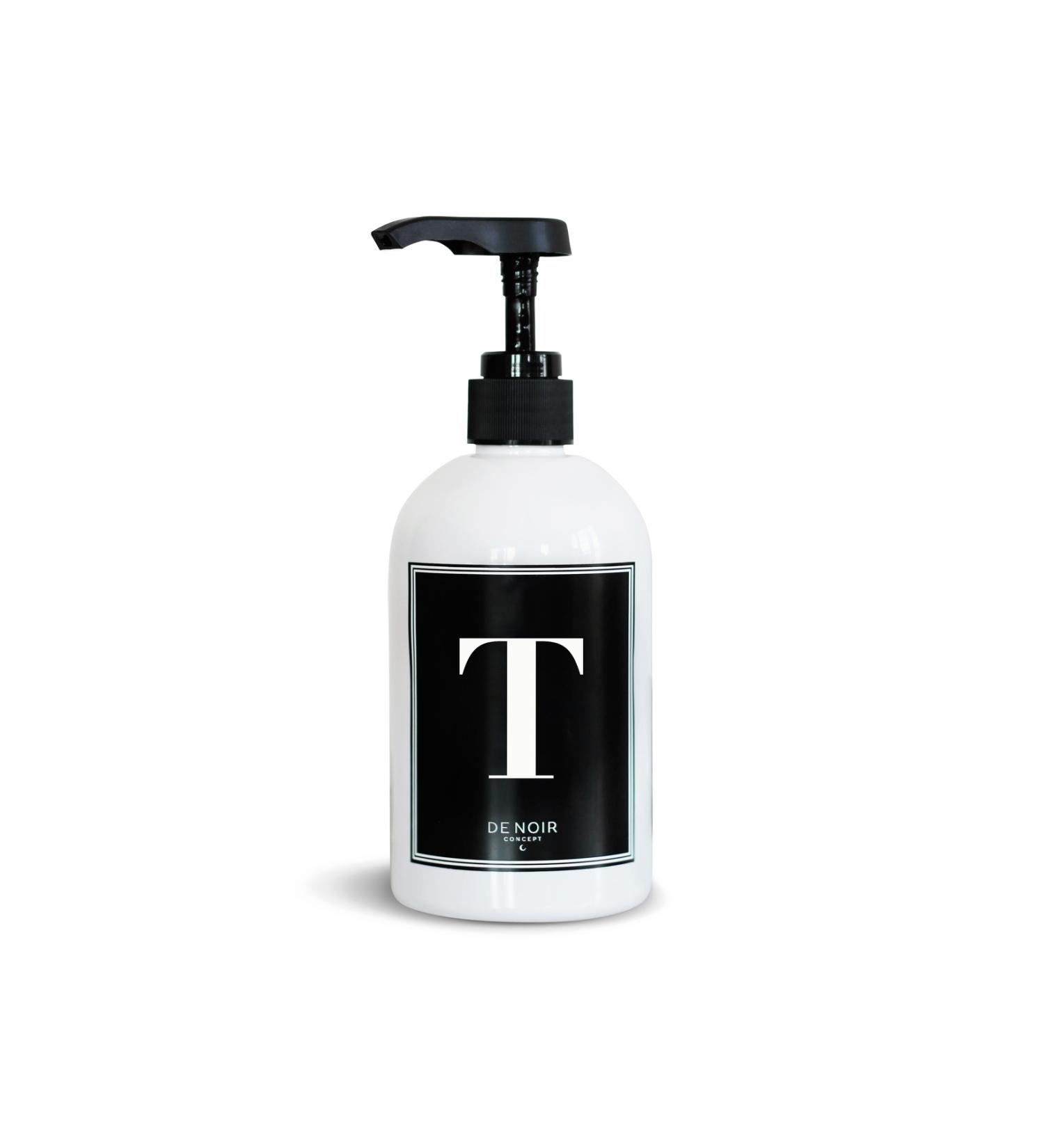 De Noir Concept Body Lotion with Letter T
