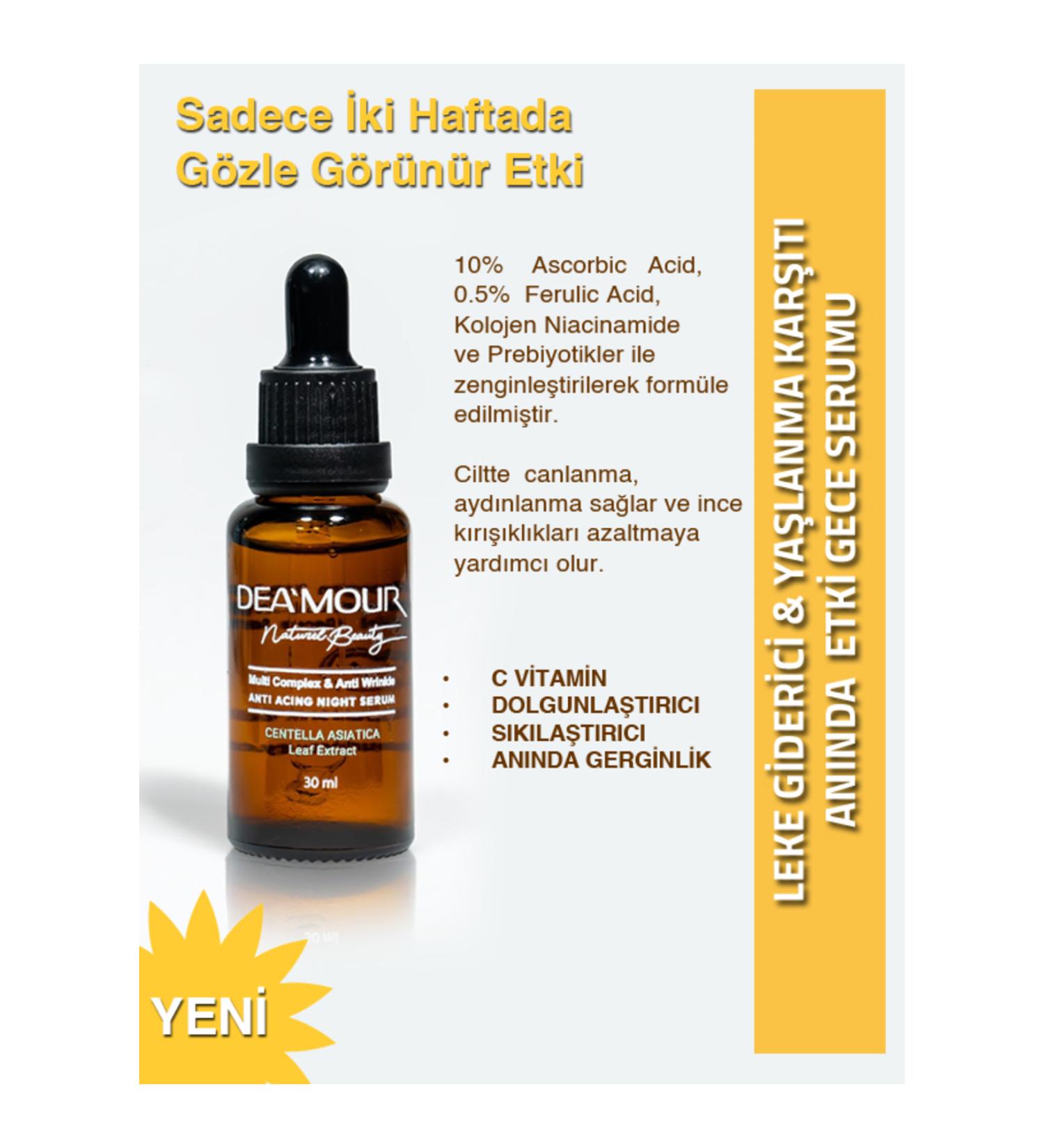 DEAMOUR MULTI COMPLEX & ANTI WRINKLE ANTI ACING NIGHT SERUM