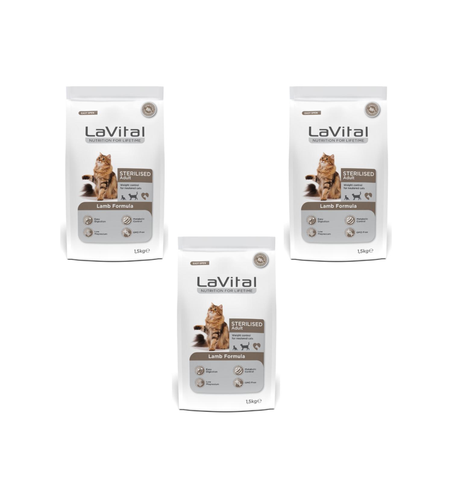 La Vital Premium Cat Food 1.5 Kg 3 Pack - Buy Online on GoSupps.com