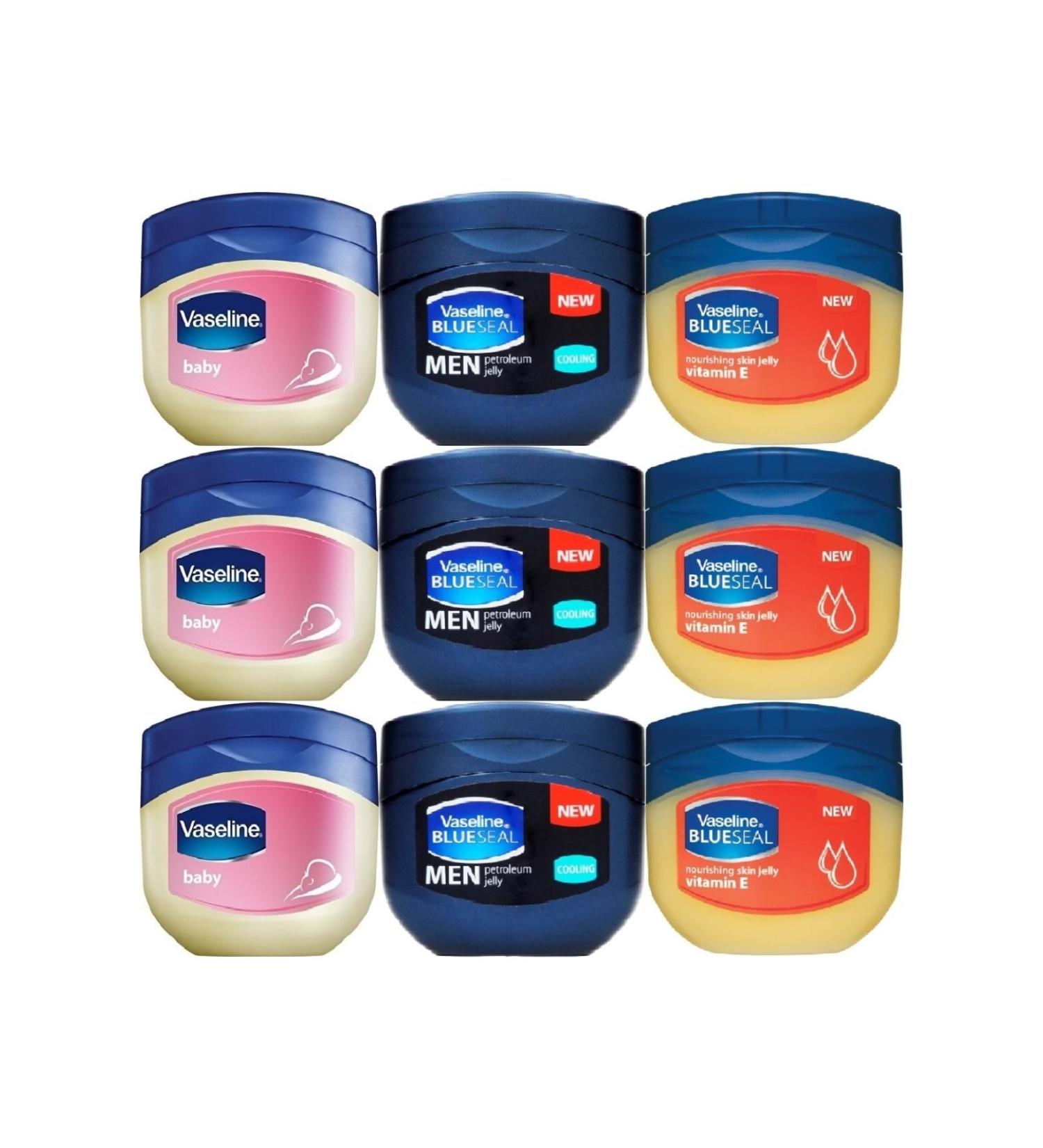 Vaseline Moisturizing Gel Cream (vaseline) 100ml Karma (e Vitamin-baby-men Cooling) Set of 9 - Buy Online on GoSupps.com