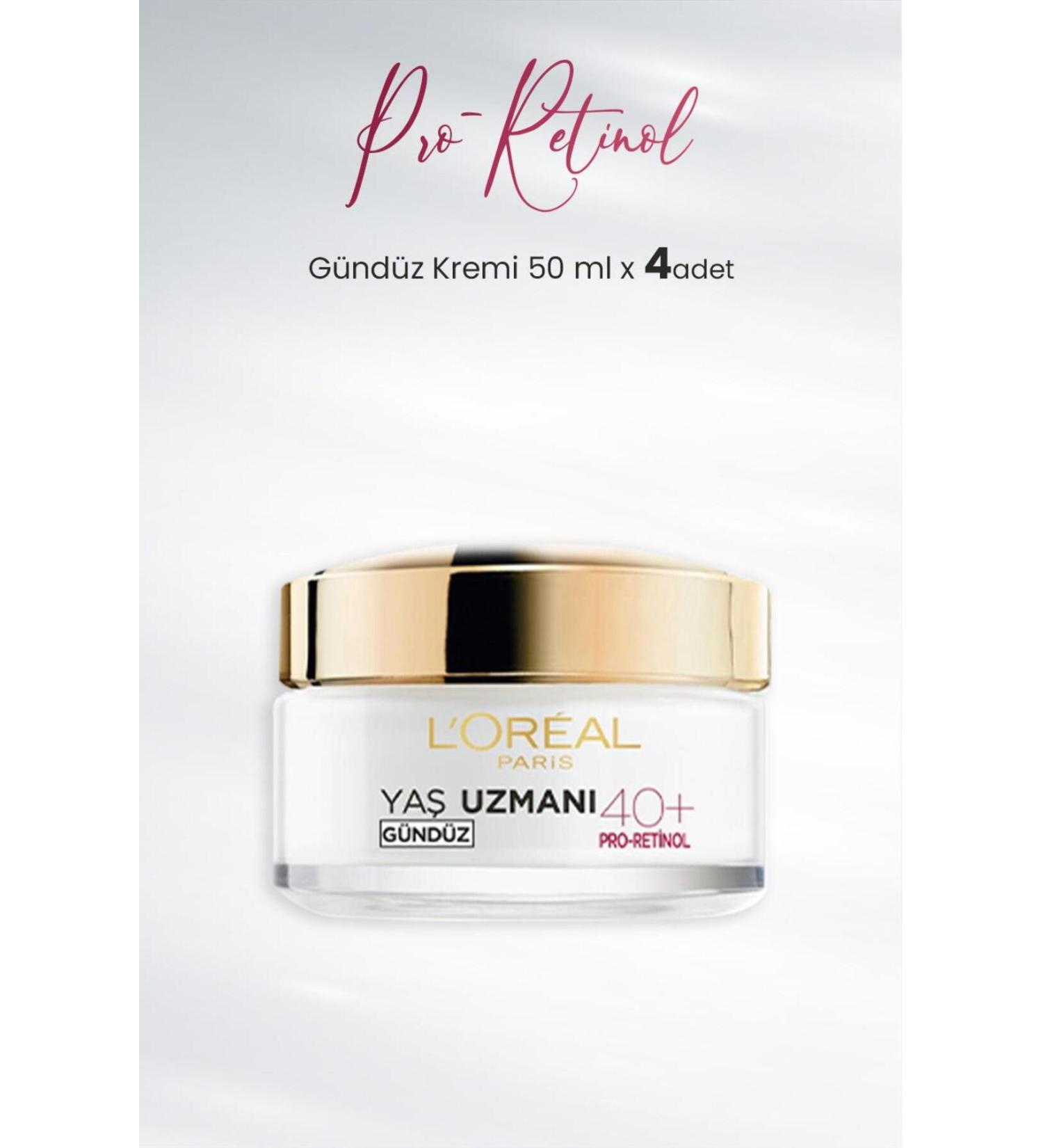 L'Oreal Paris Day Cream 40+ Pro-retinol 50 Ml X 4 Pieces