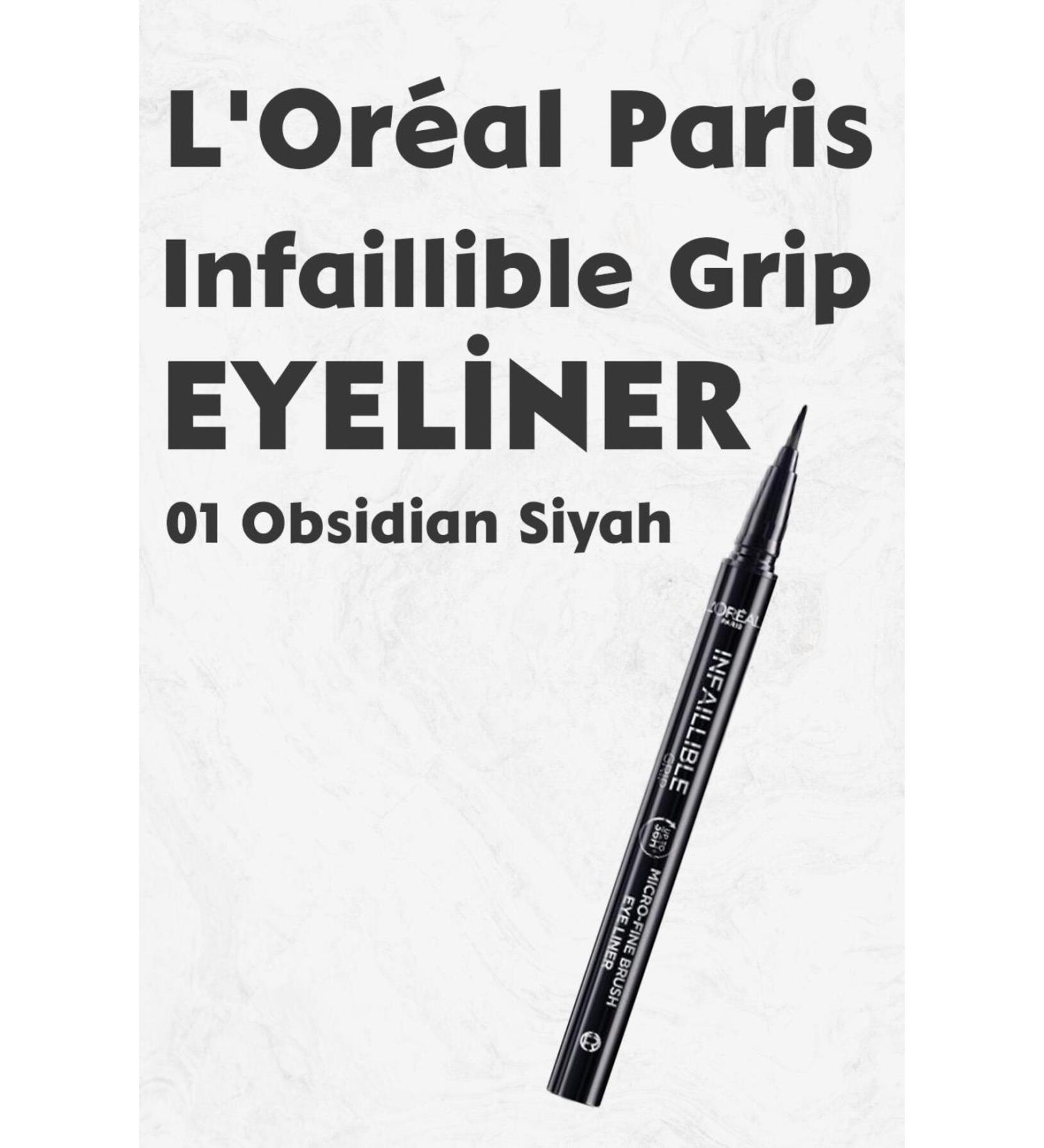 L'Oreal Paris Loreal Paris Infaillible Grip Eyeliner 01 Obsidian - Black