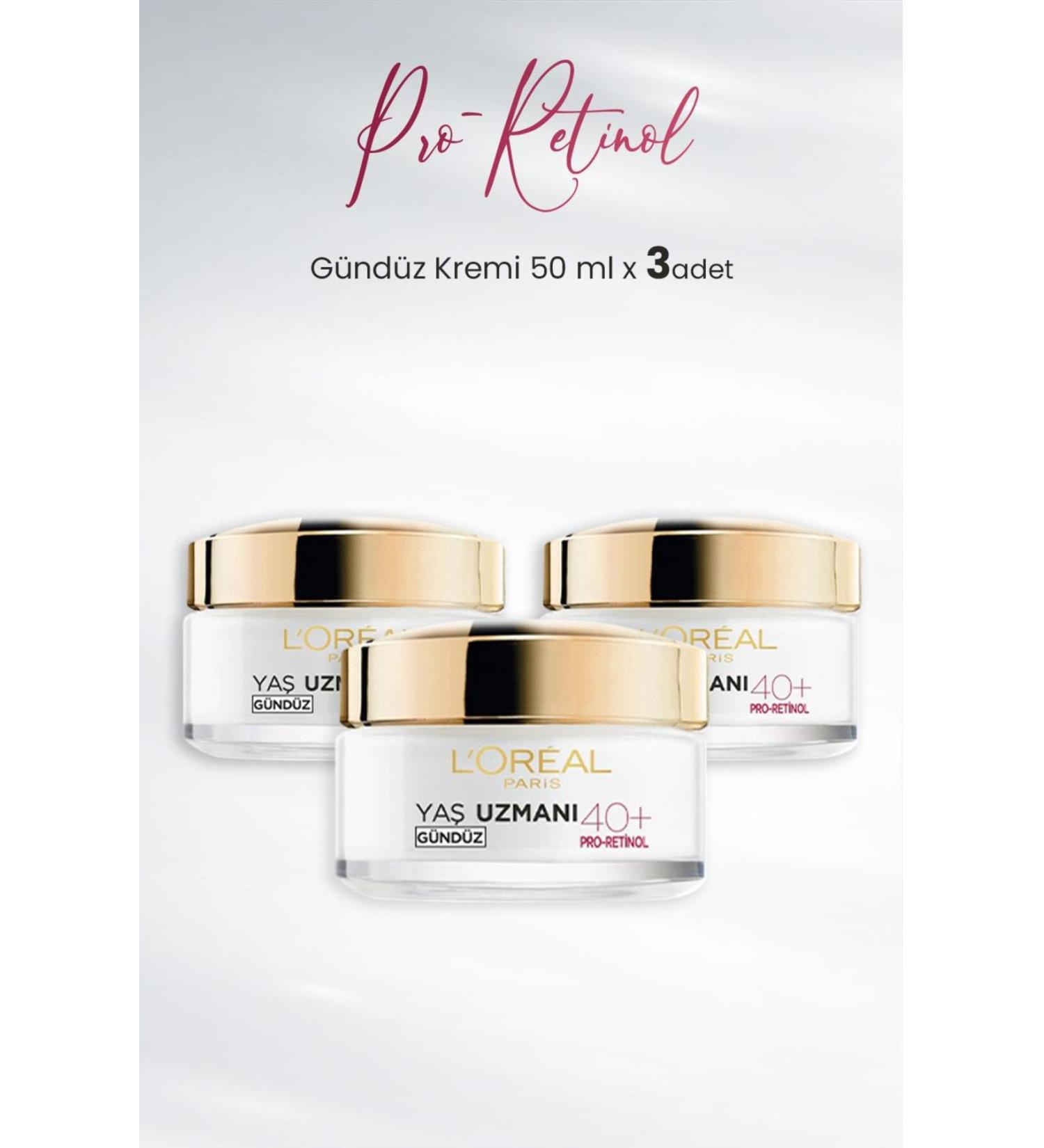 L'Oreal Paris Day Cream 40+ Pro-retinol 50 Ml X 3 Pieces