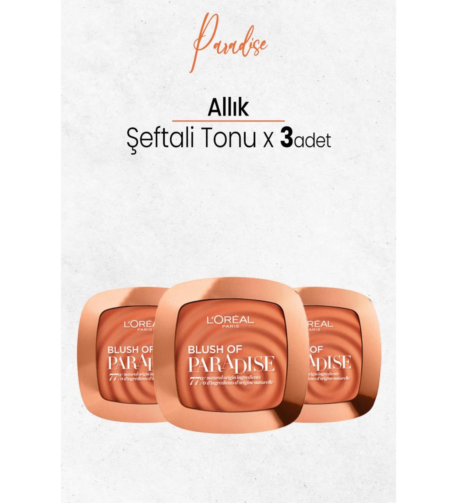 L'Oreal Paris Blush Of Paradise Blush Peach Tone X 3 Pieces