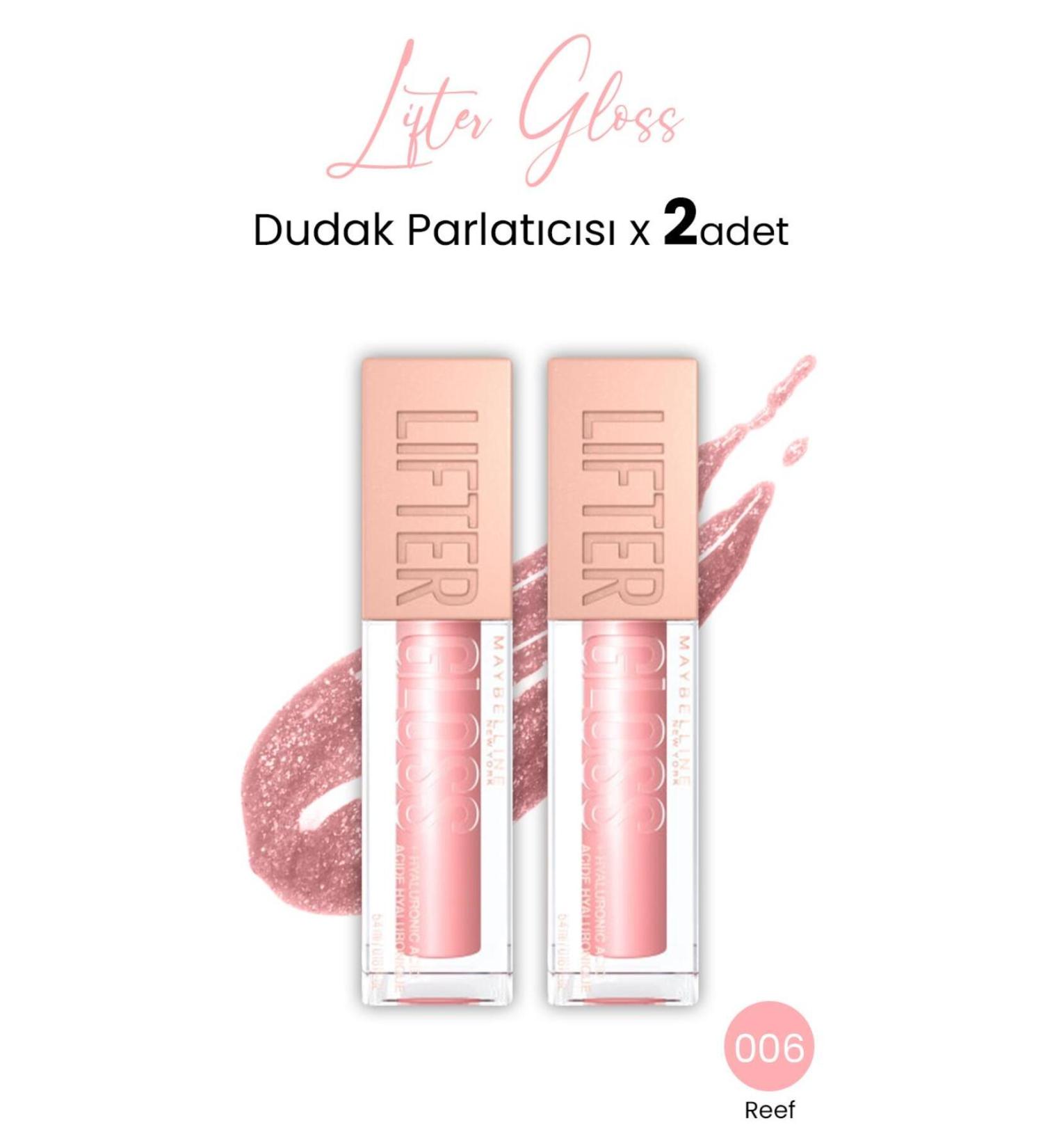 Maybelline New York Lifter Gloss Lip Gloss 006 Reef X 2 Pieces