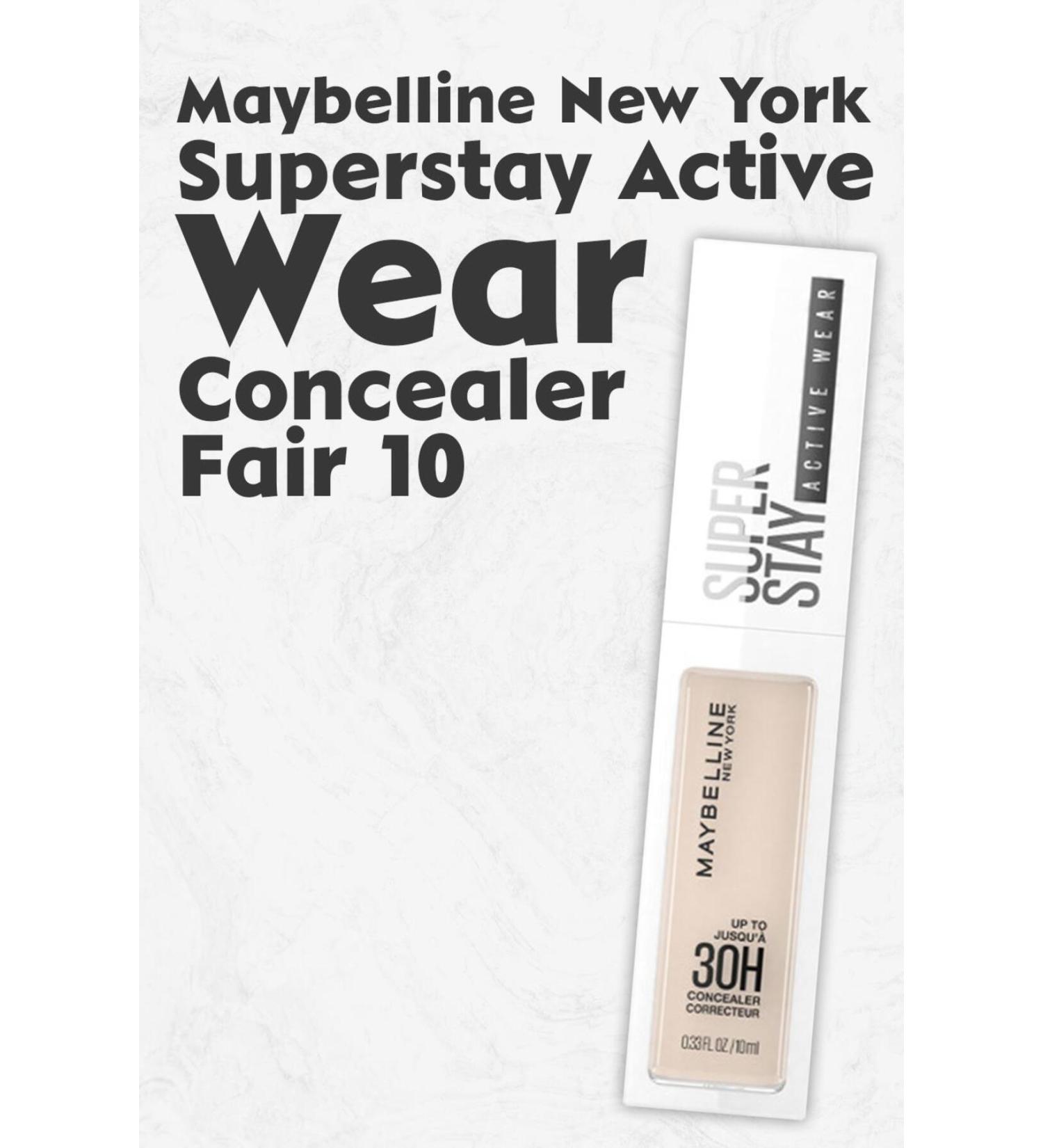 Maybelline New York Superstay Active Wear Concealer 10 Fair