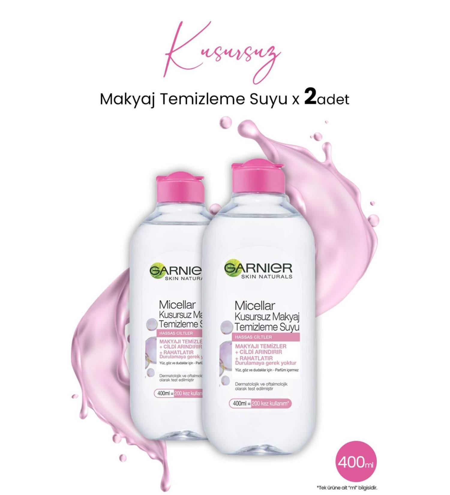 Garnier Micellar Perfect Make-Up Remover Water 400 ml X 2 Pieces