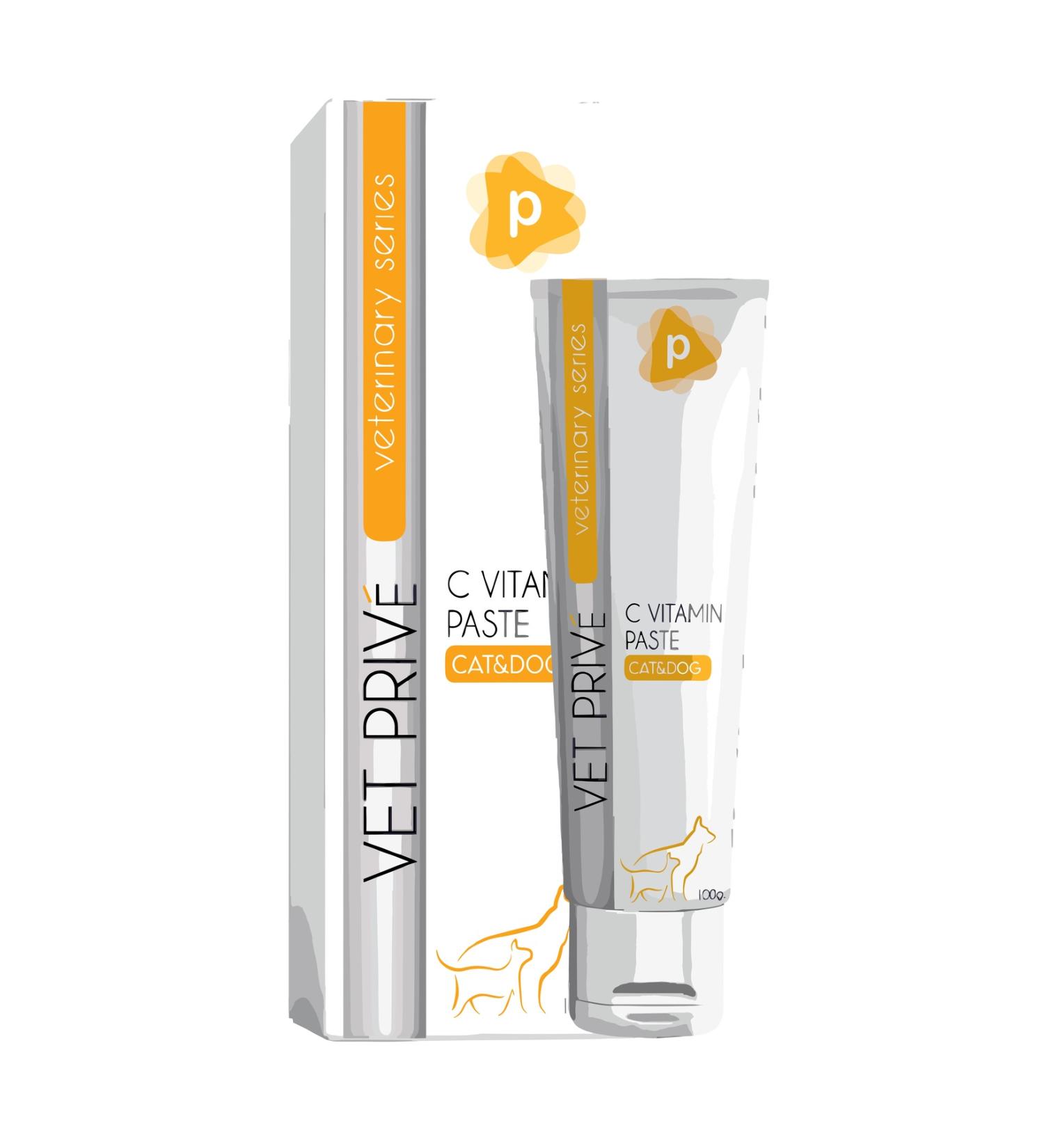 VetPrive Vitamin C Support Paste for Cats and Dogs 100 Gr