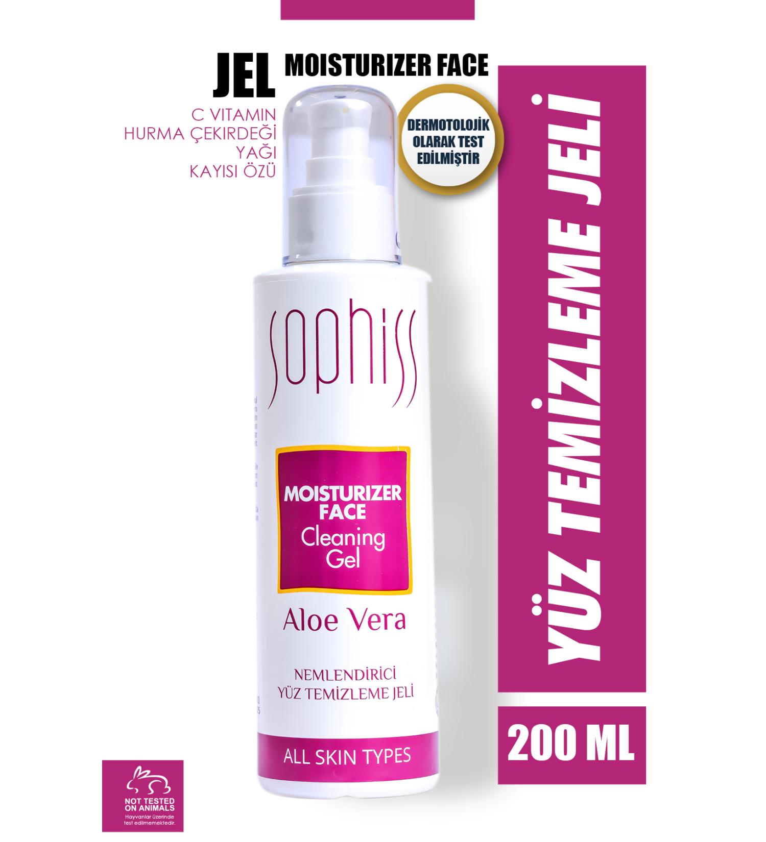 Sophiss Aloe Vera Extract Facial Cleansing Gel 200 ml - Buy Online on GoSupps.com