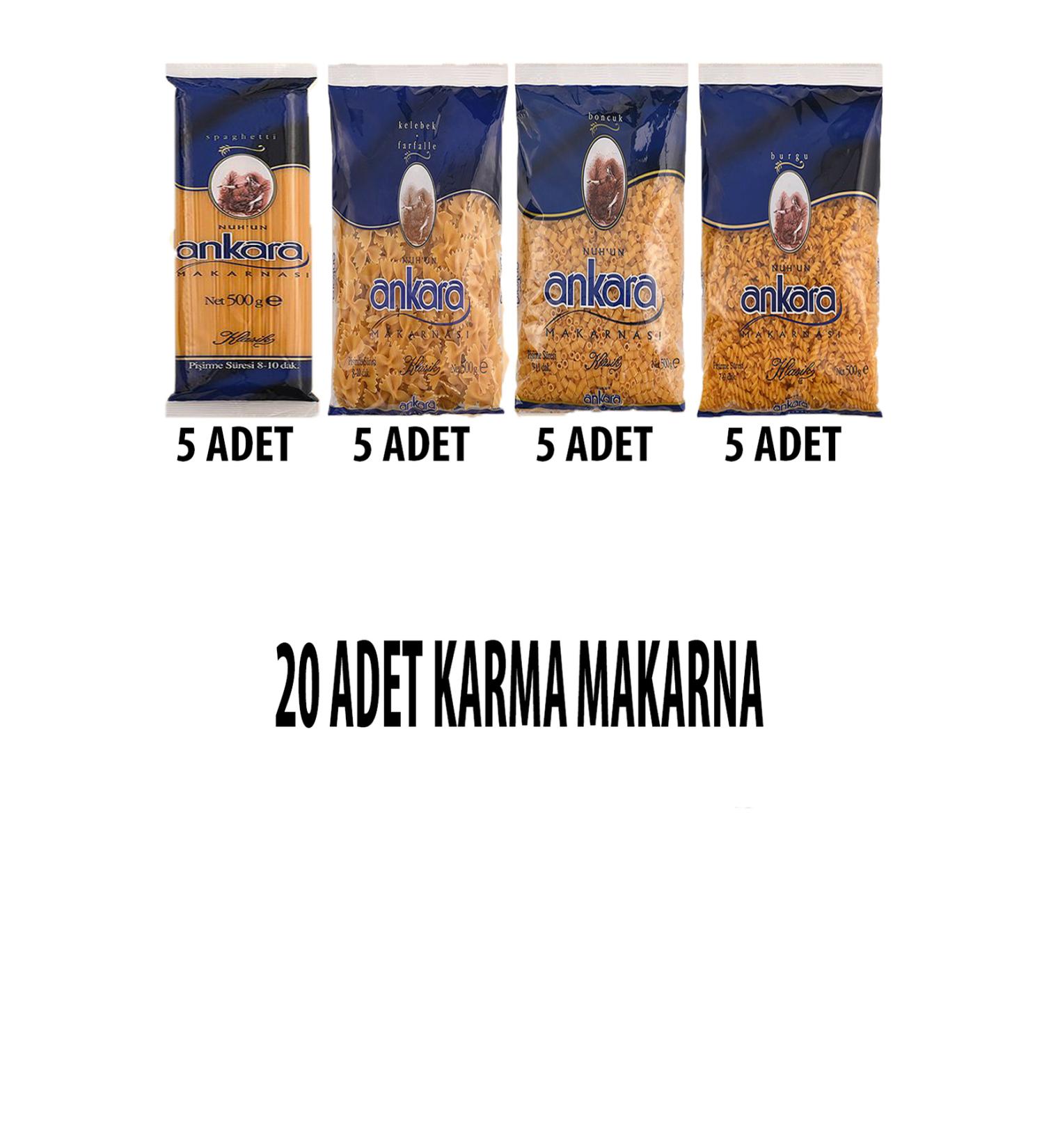 Nuh'un Ankara Ladies' Favorite Giant Kitchen Economy Package Pasta Set 10kg