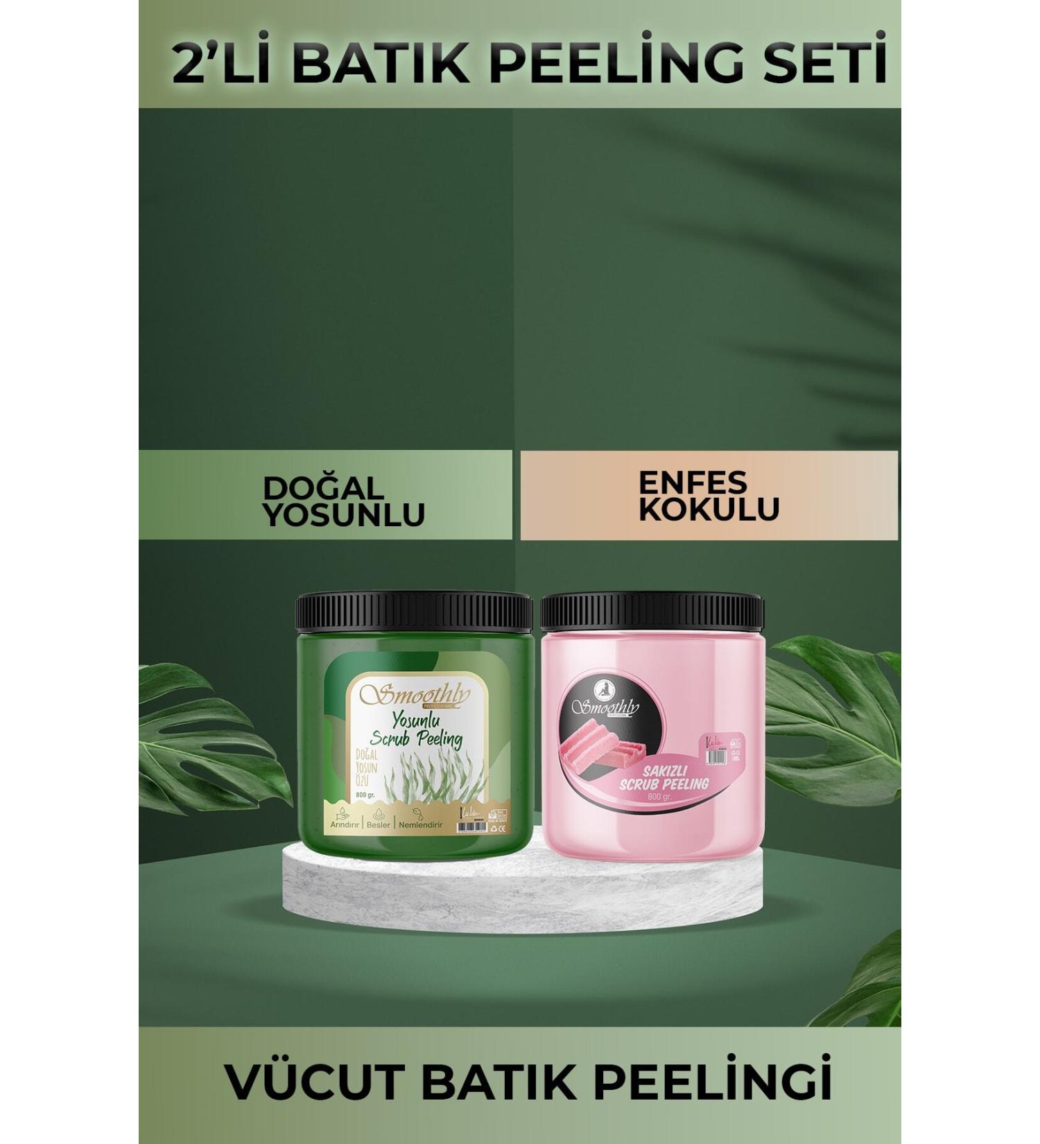 Smoothly Post Epilation Ingrown Peeling Natural Seaweed Peeling 800ml & Gum Peeling 800ml - Buy Online on GoSupps.com